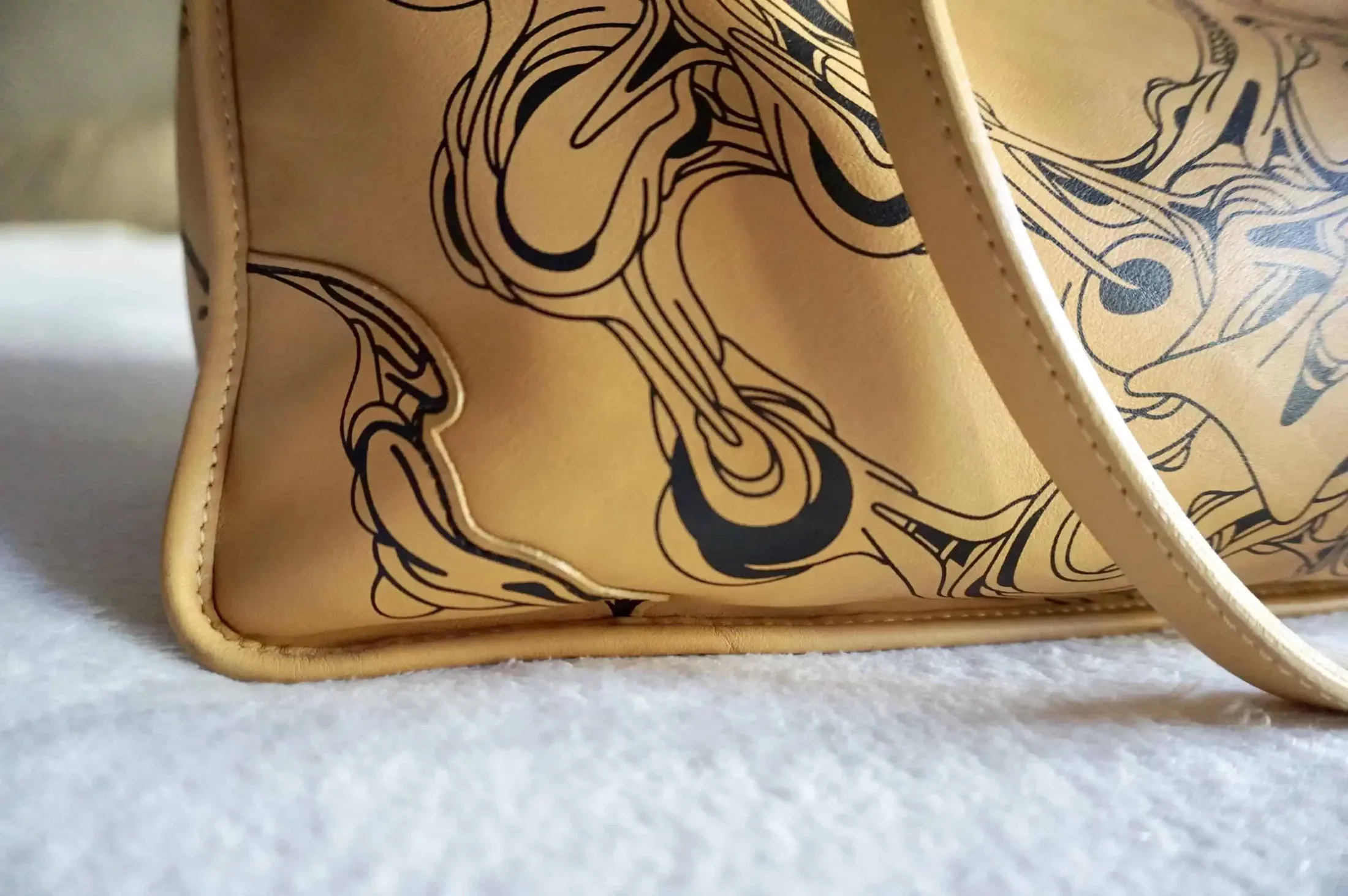 Rare Longchamp “Moerman Edition” Leather Tote — image 8