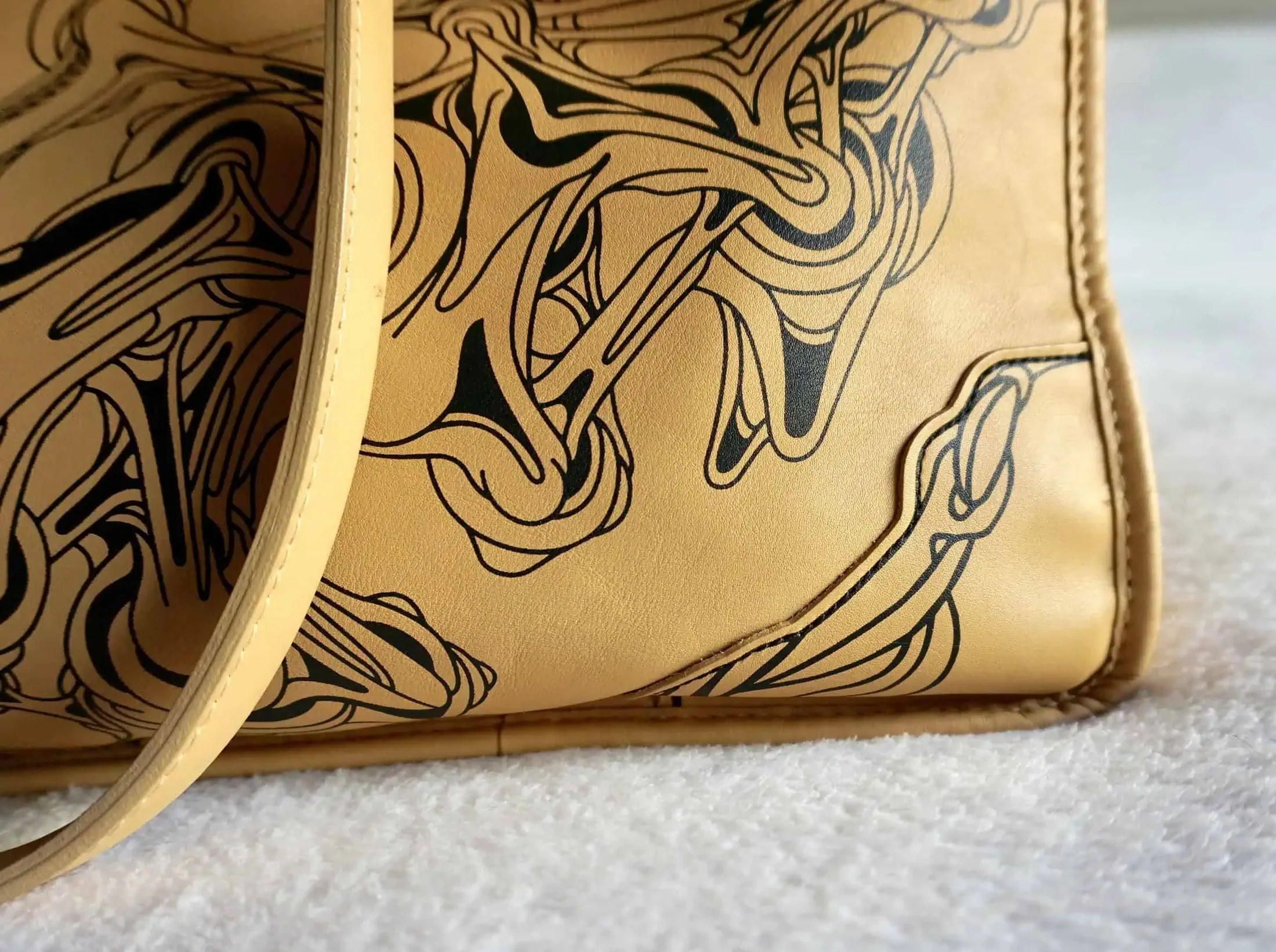 Rare Longchamp “Moerman Edition” Leather Tote — image 9