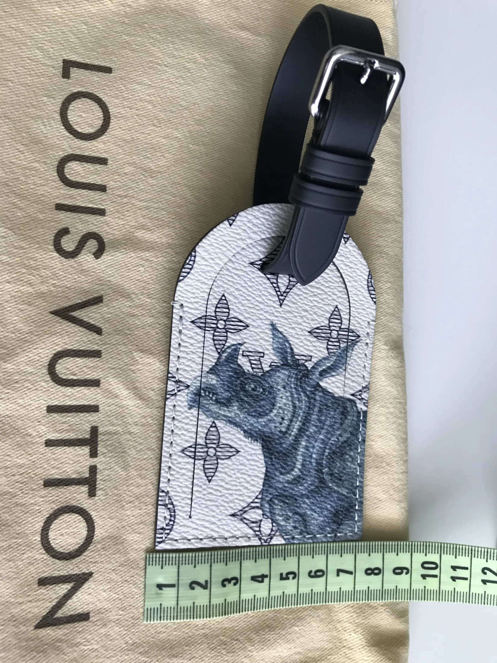 Chapman Collaboration Savanna White Rhino Name Tag — image 10
