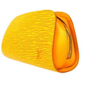 Louis Vuitton Dauphine Yellow Epi Leather Pouch