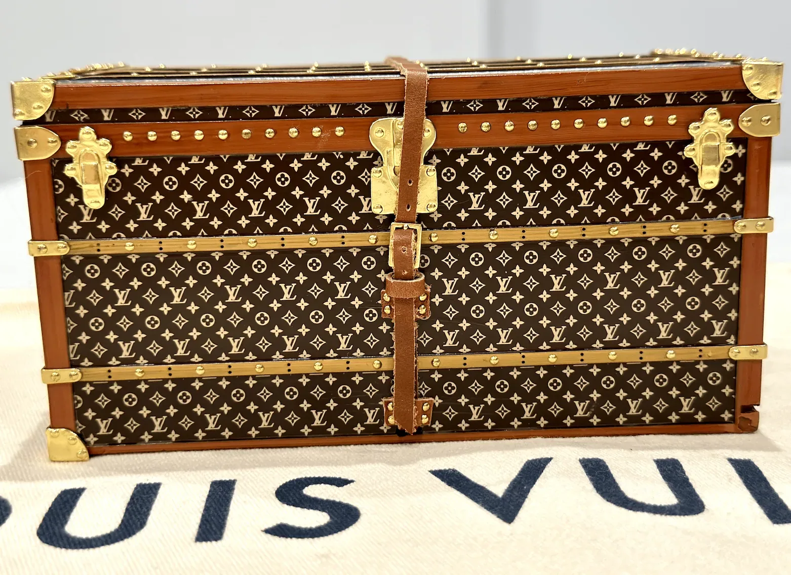 Miniature Miss France Wooden Mail Trunk — image 10