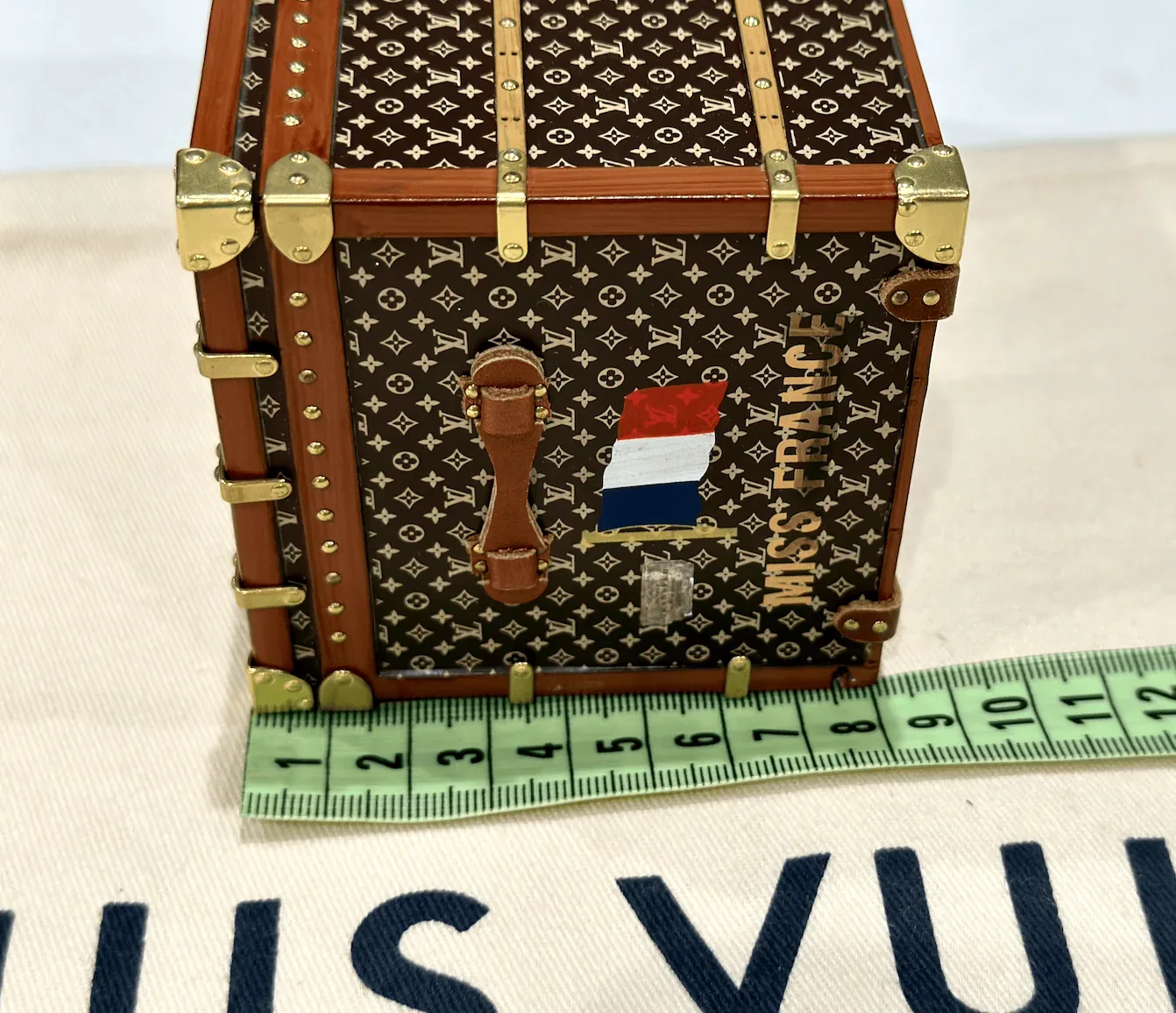 Miniature Miss France Wooden Mail Trunk — image 13
