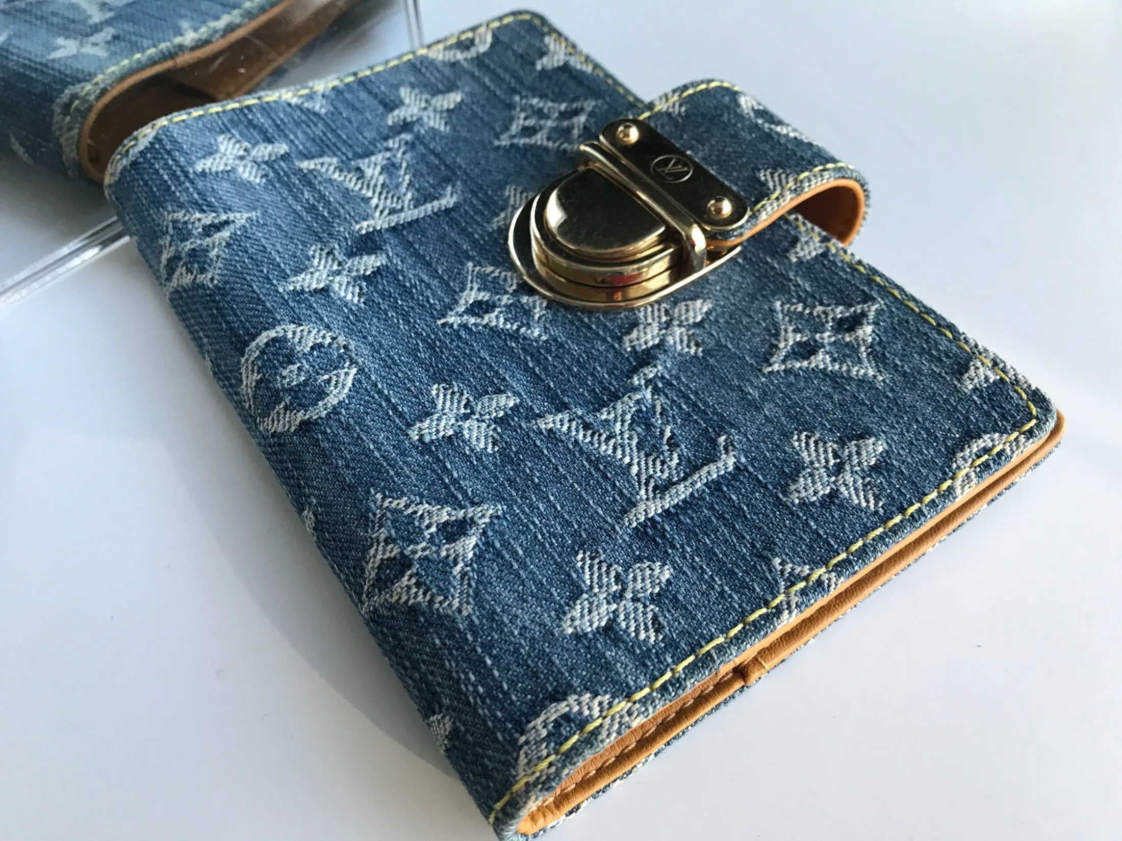 Monogram Blue Denim Agenda Day Planner — image 6