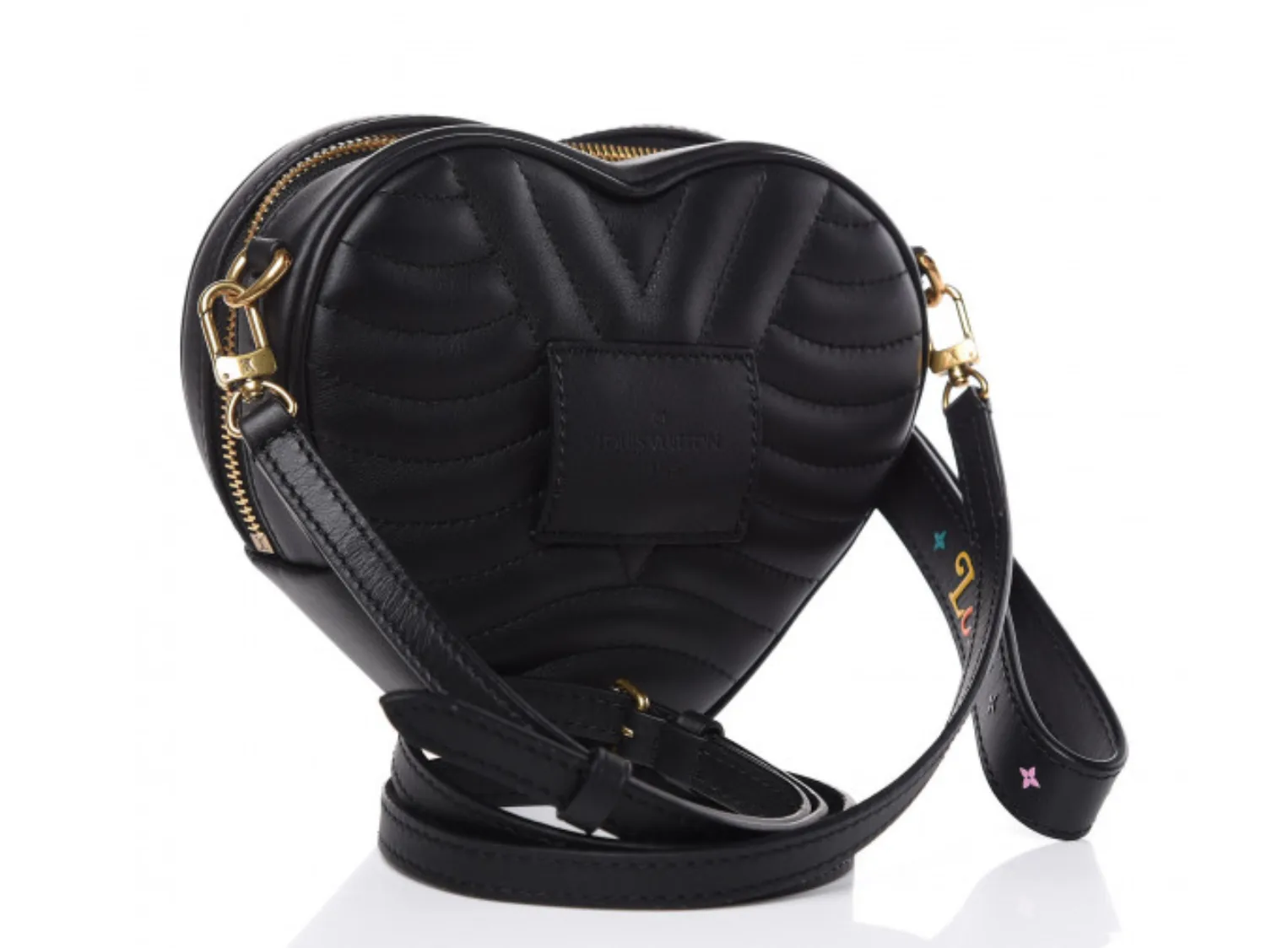 Louis Vuitton New Wave Black Calfskin Heart 3 IN 1 Pouch — image 5