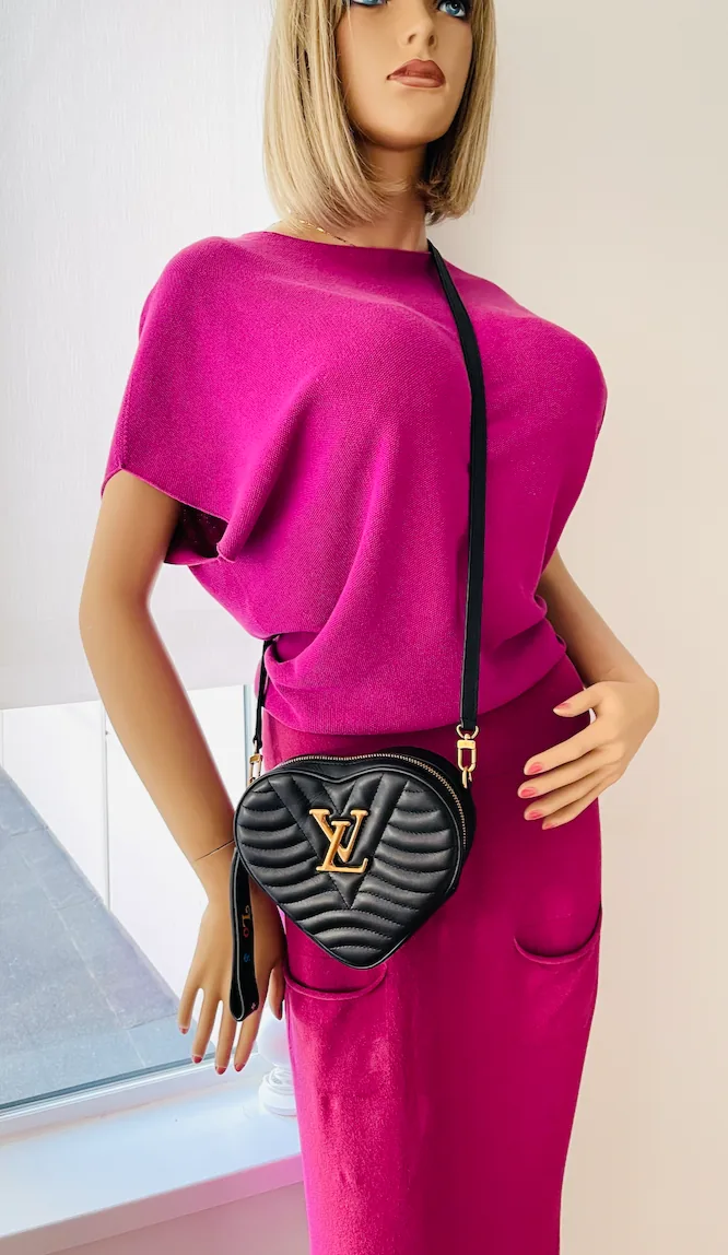 Louis Vuitton New Wave Black Calfskin Heart 3 IN 1 Pouch — image 13