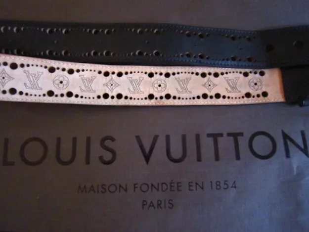 Phoenix Engraved Black Leather Belt — image 4