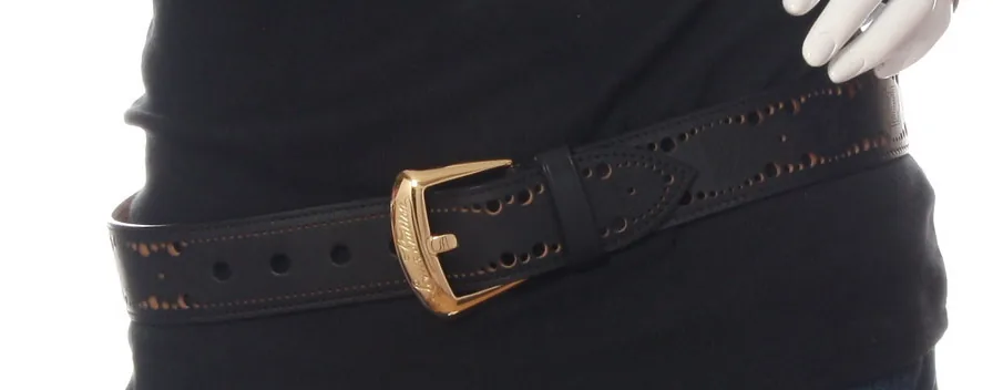 Phoenix Engraved Black Leather Belt — image 7