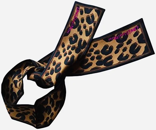 Stephen Sprouse Leopard Marron Silk Bandeau