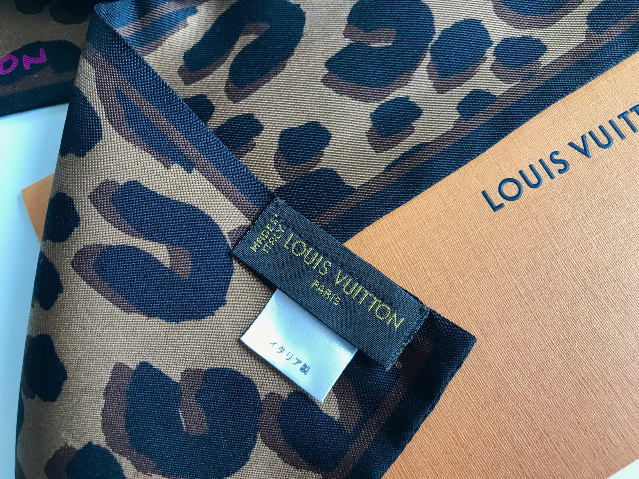 Stephen Sprouse Leopard Marron Silk Bandeau — image 5