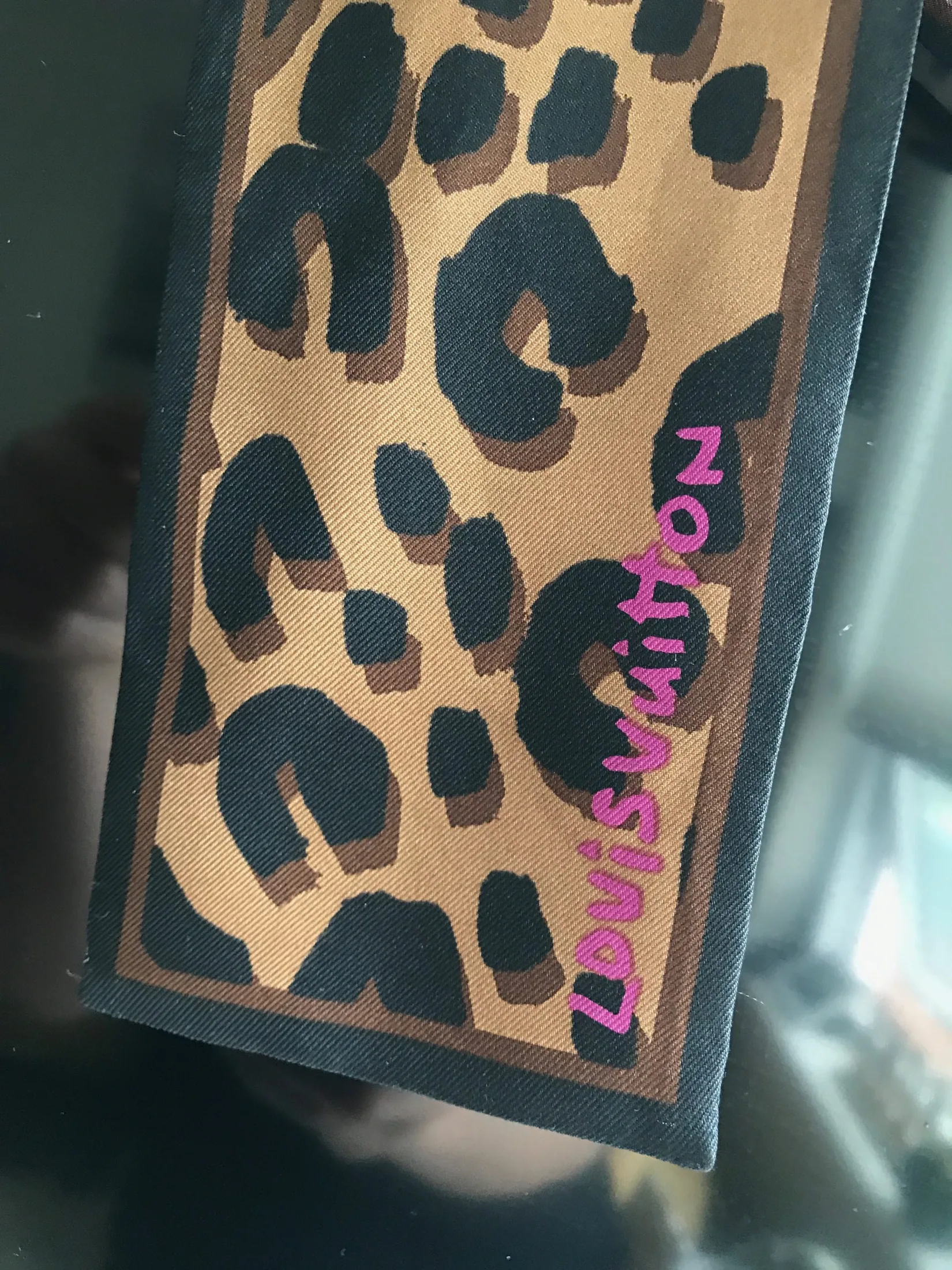 Stephen Sprouse Leopard Marron Silk Bandeau — image 7