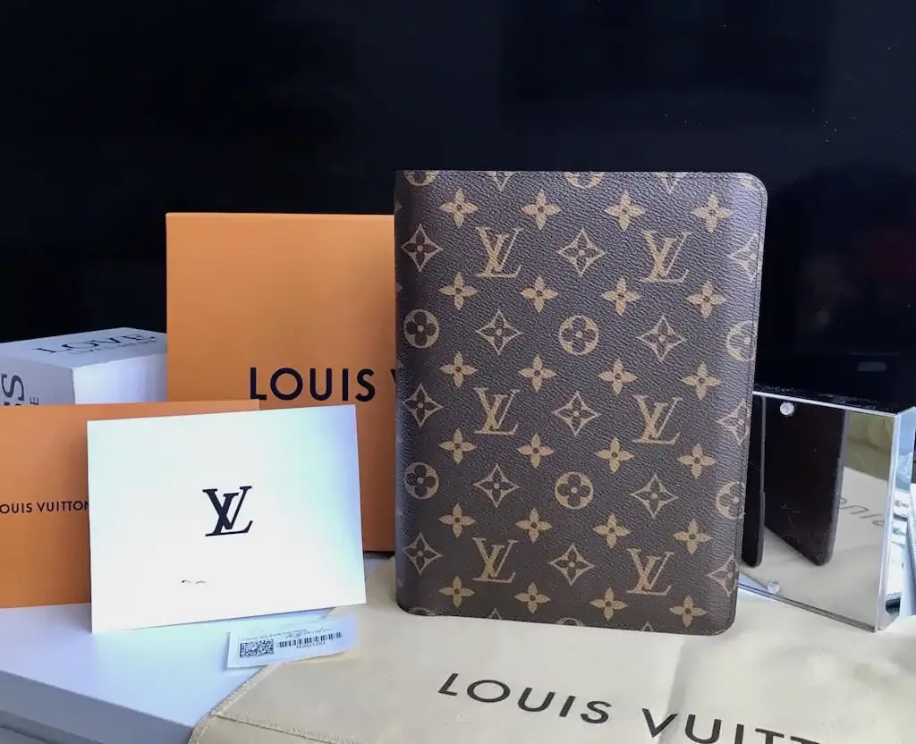 New Louis Vuitton Monogram Desk Agenda Cover/Receipt — image 1