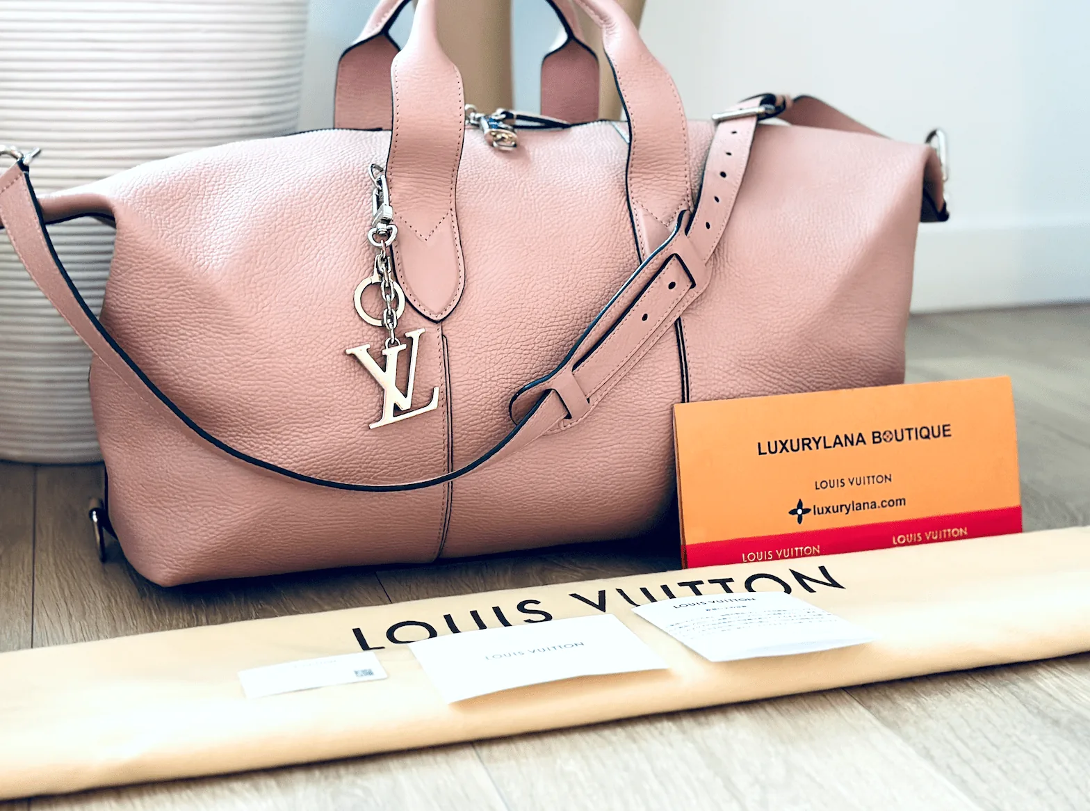 Astralis Magnolia Baby Pink Ballerine Taurillon Leather Boston Bandoliere Bag — image 3