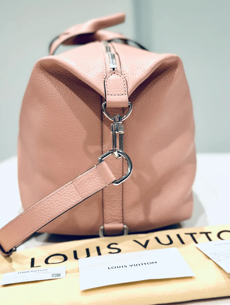 Astralis Magnolia Baby Pink Ballerine Taurillon Leather Boston Bandoliere Bag — image 5