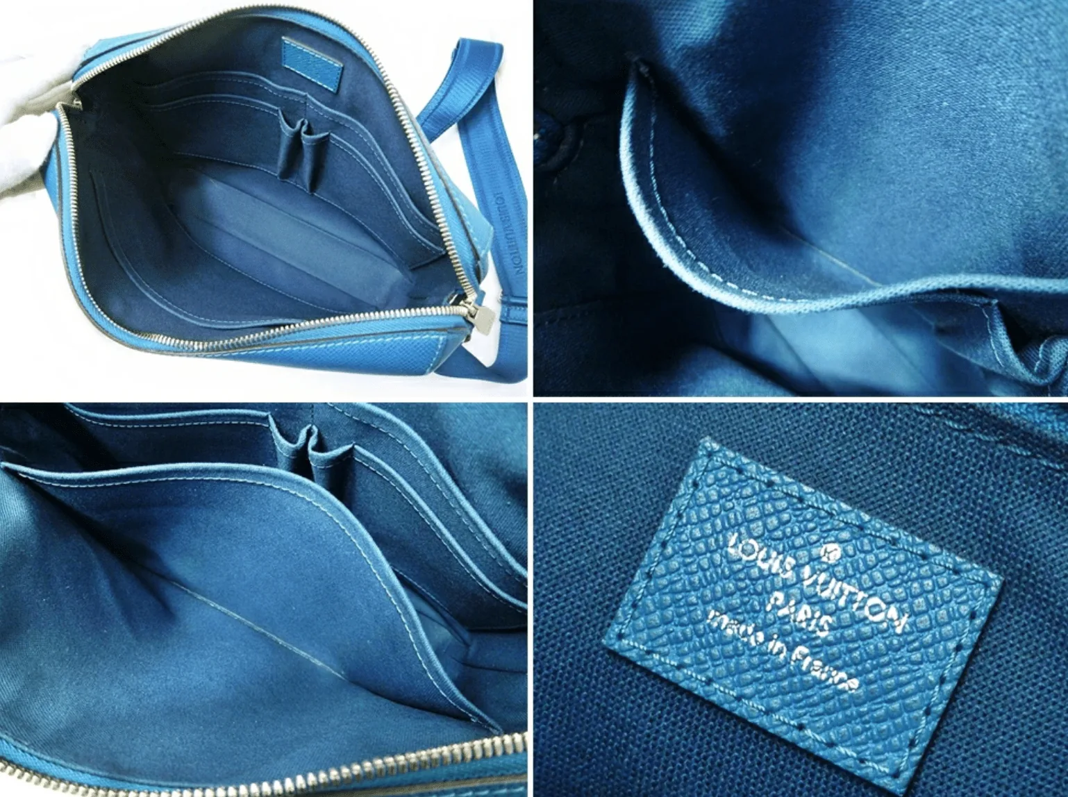 Blue Taiga Leather Grigori Messenger/Cross Body Bag — image 4