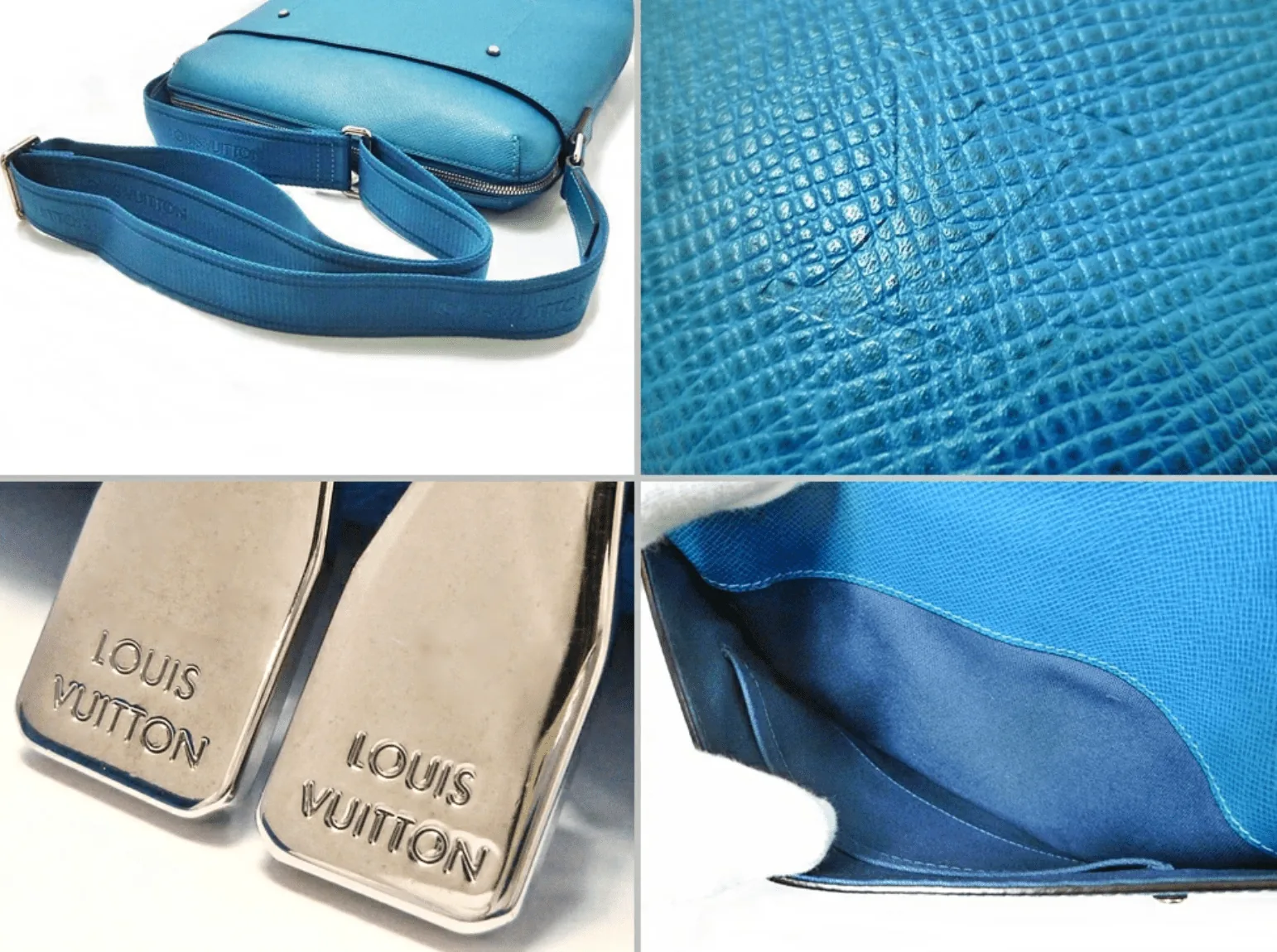 Blue Taiga Leather Grigori Messenger/Cross Body Bag — image 5
