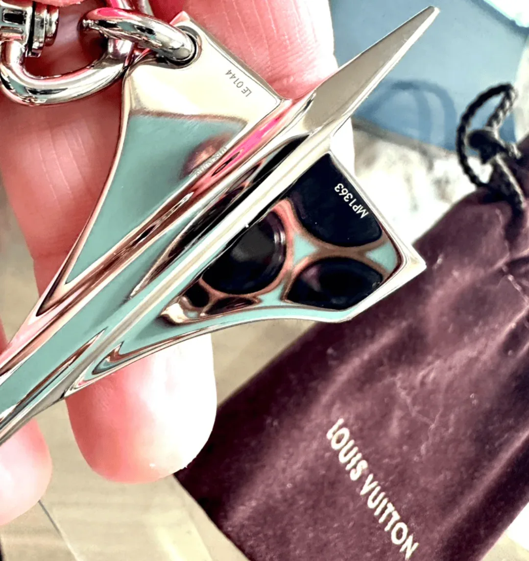Louis Vuitton Airplane Silver Sky Tour Key Holder/Bag Charm — image 9