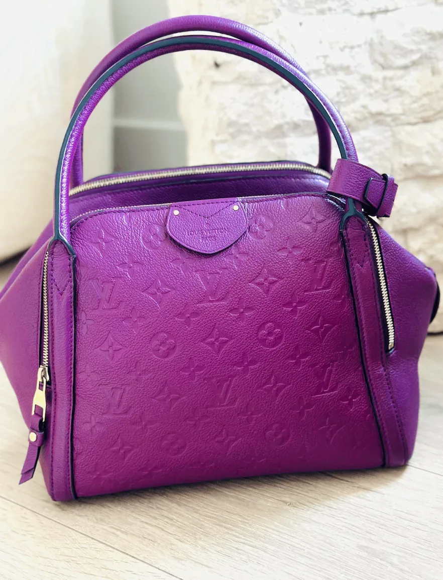 Amethyste Monogram Empreinte Leather Marais MM Satchel — image 7
