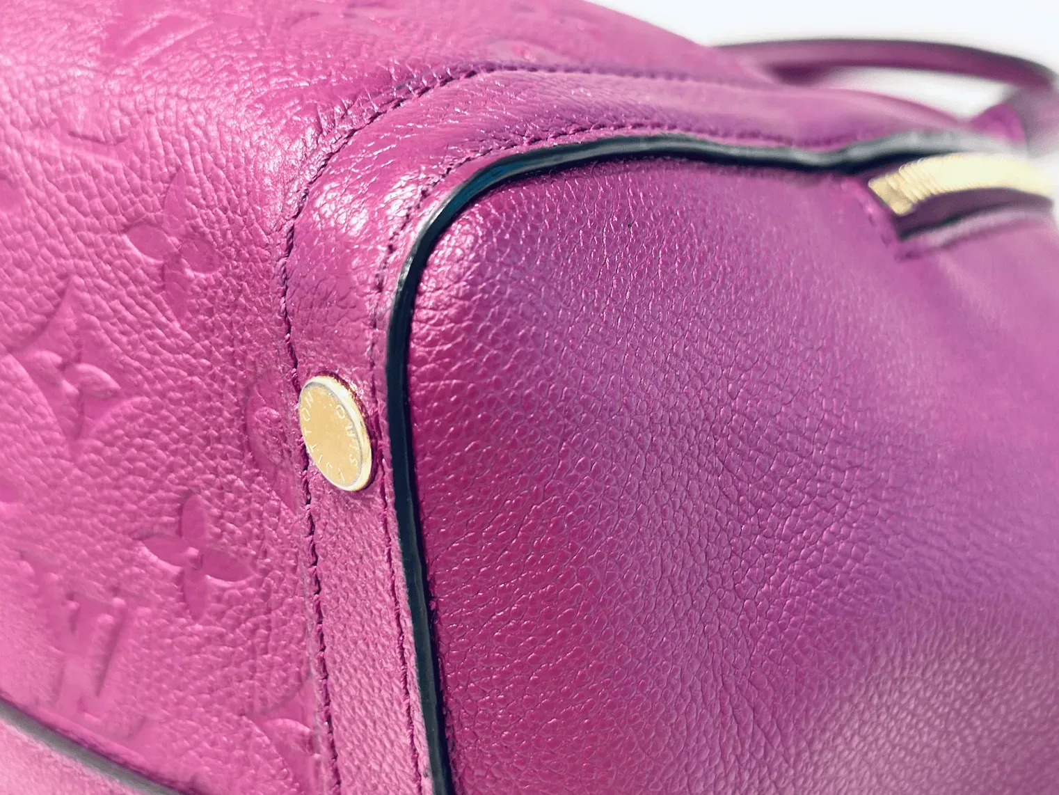 Amethyste Monogram Empreinte Leather Marais MM Satchel — image 12