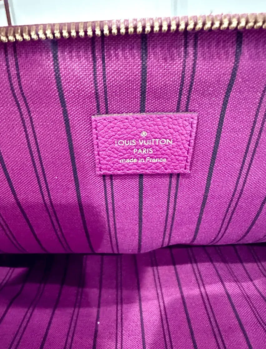 Amethyste Monogram Empreinte Leather Marais MM Satchel — image 15