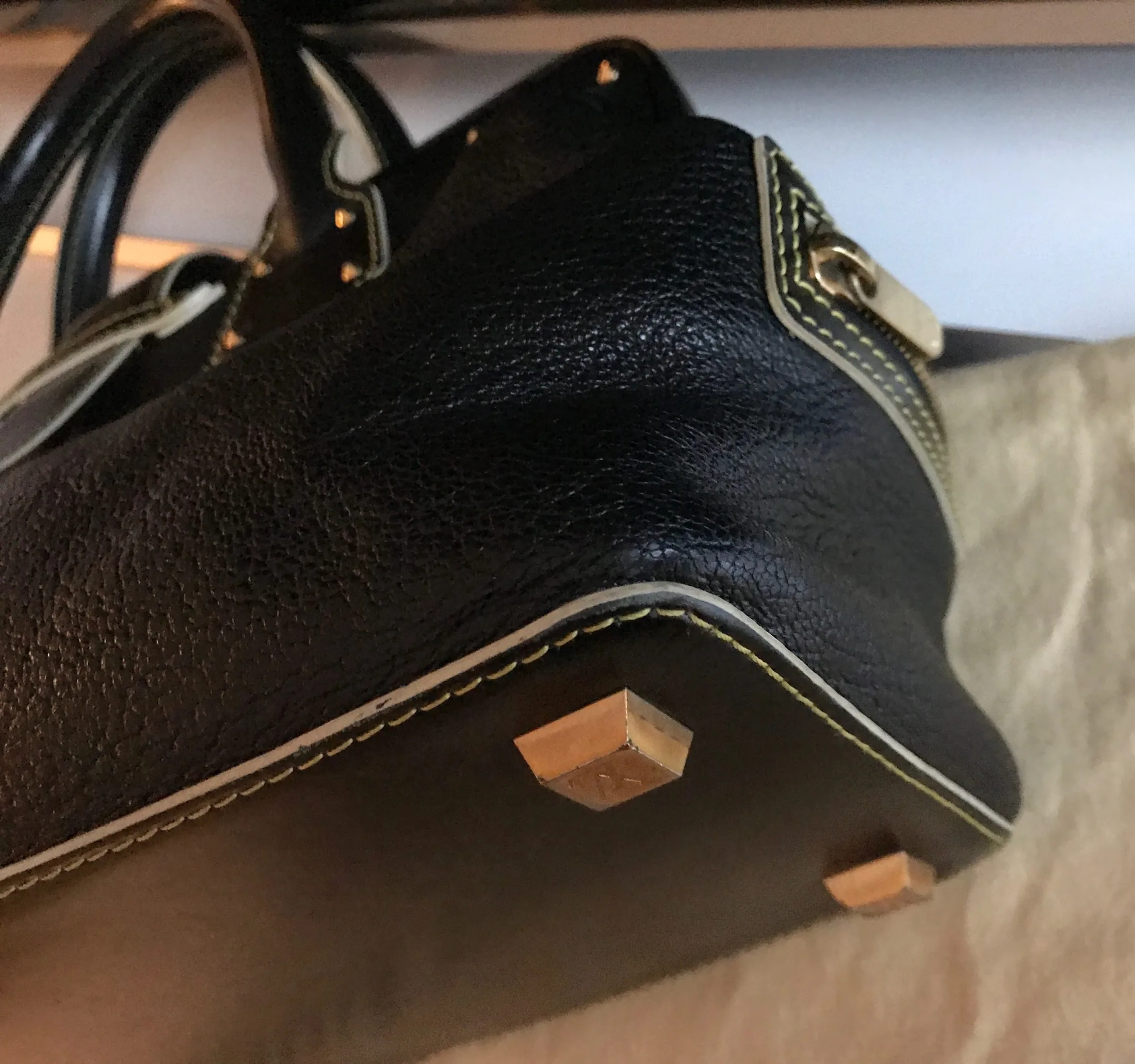 Louis Vuitton L’Ingenieux PM Black Leather Boston Bag — image 10
