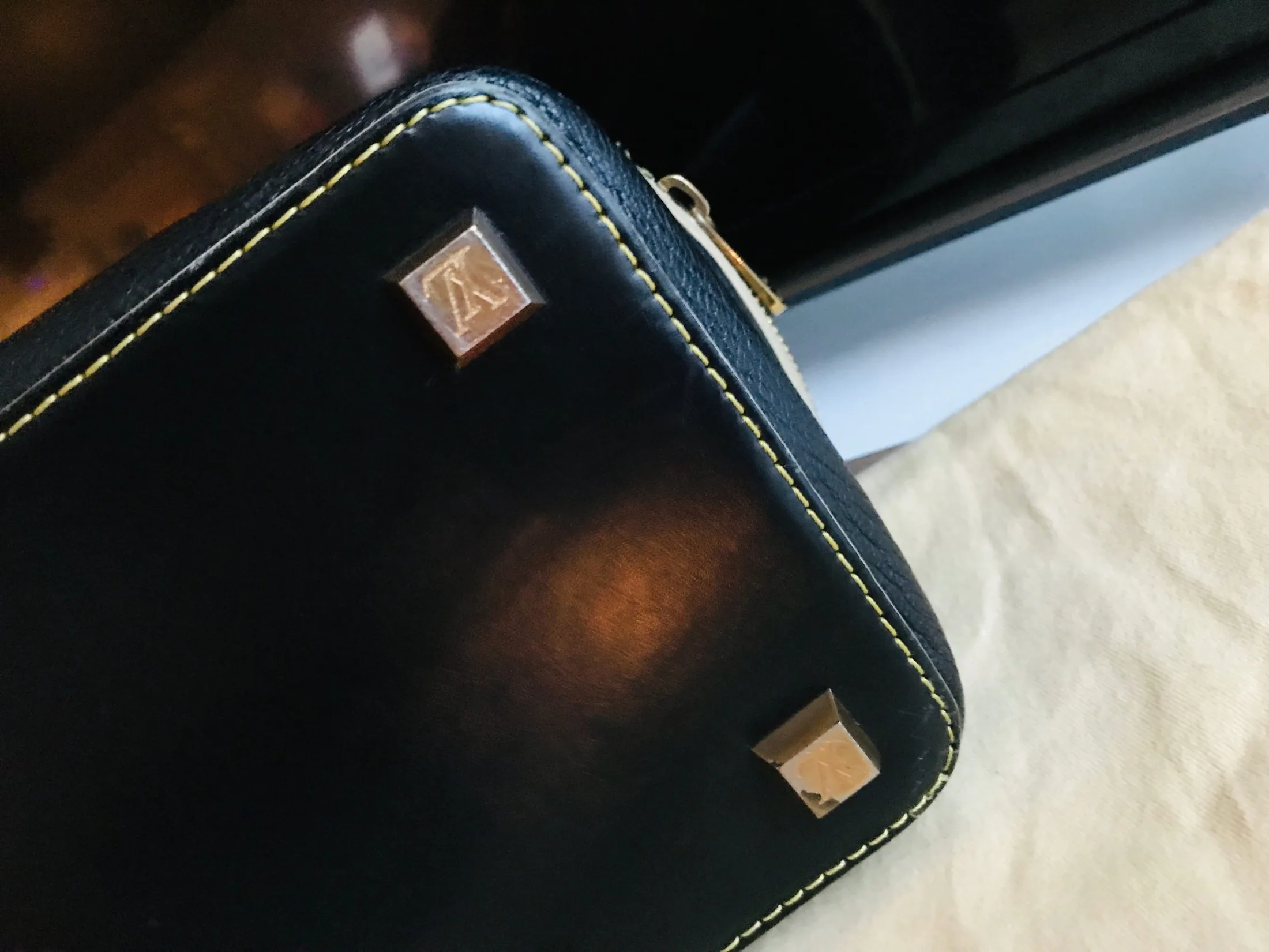 Louis Vuitton L’Ingenieux PM Black Leather Boston Bag — image 11