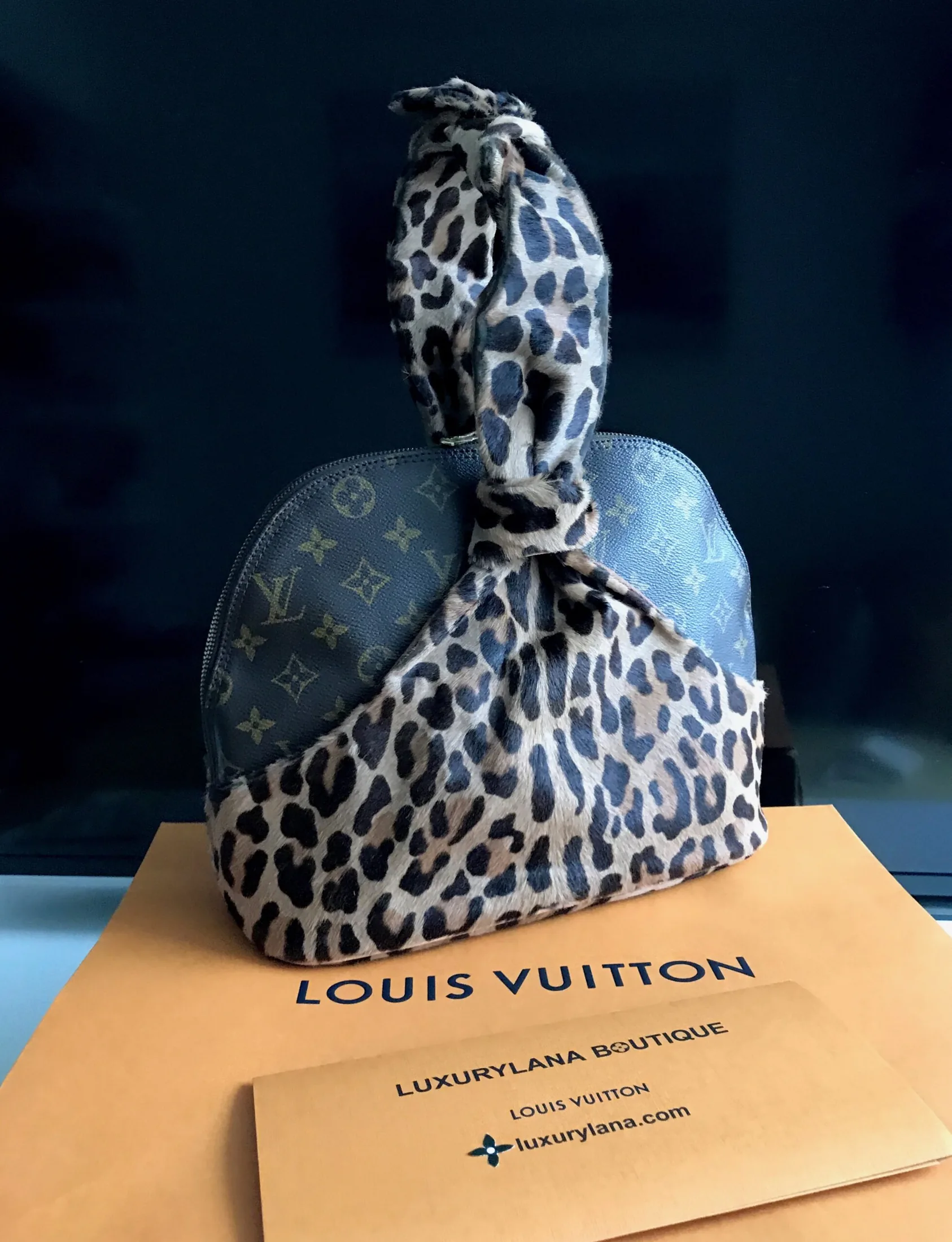 Azzedine Alaia Leopard Monogram Alma Handbag — image 2