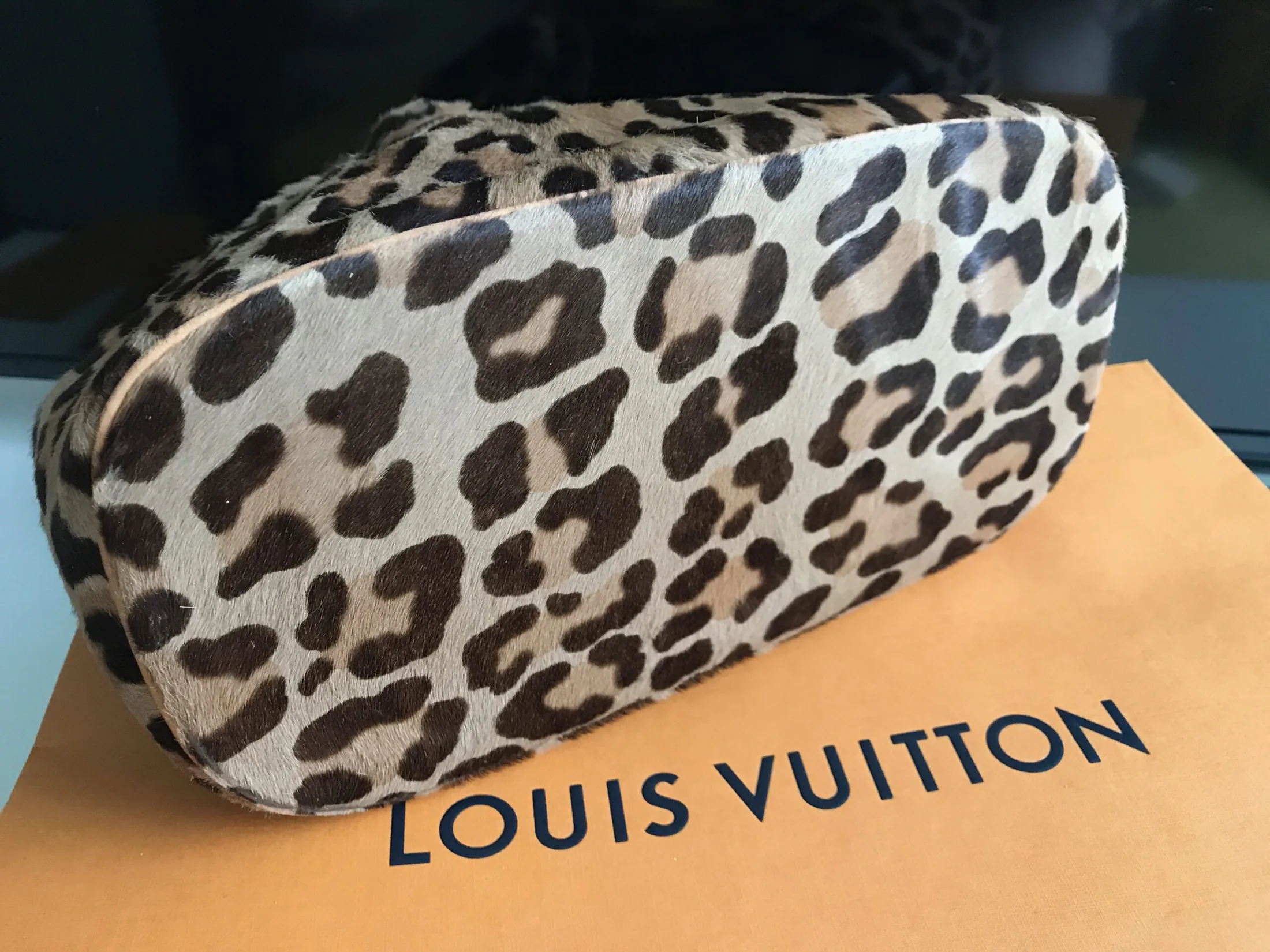 Azzedine Alaia Leopard Monogram Alma Handbag — image 10