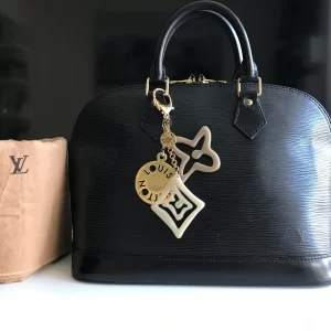Black Epi Alma Handbag