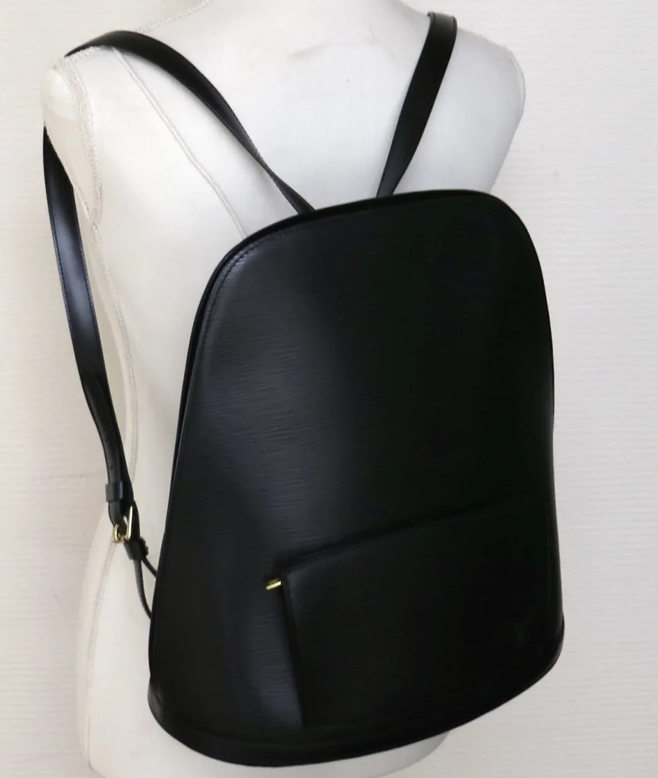 Black Epi Leather Gobelin Backpack — image 3