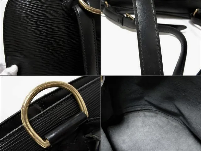 Black Epi Leather Gobelin Backpack — image 10