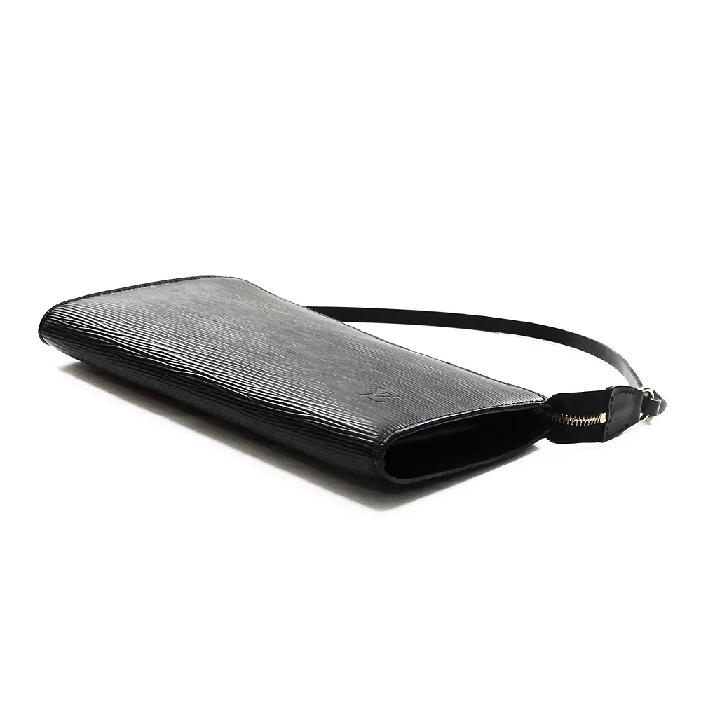 Black Epi Leather Pochette Handbag — image 3