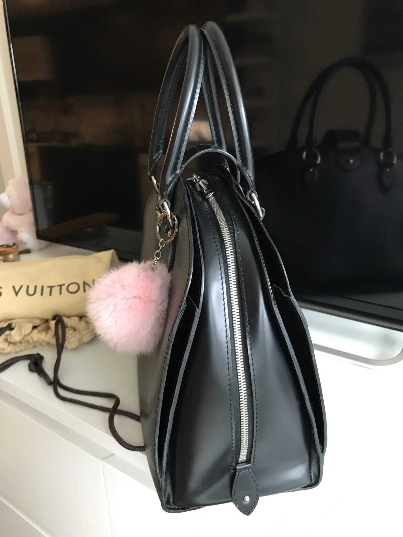 Black Epi Leather Pont-Neuf GM Handbag — image 8