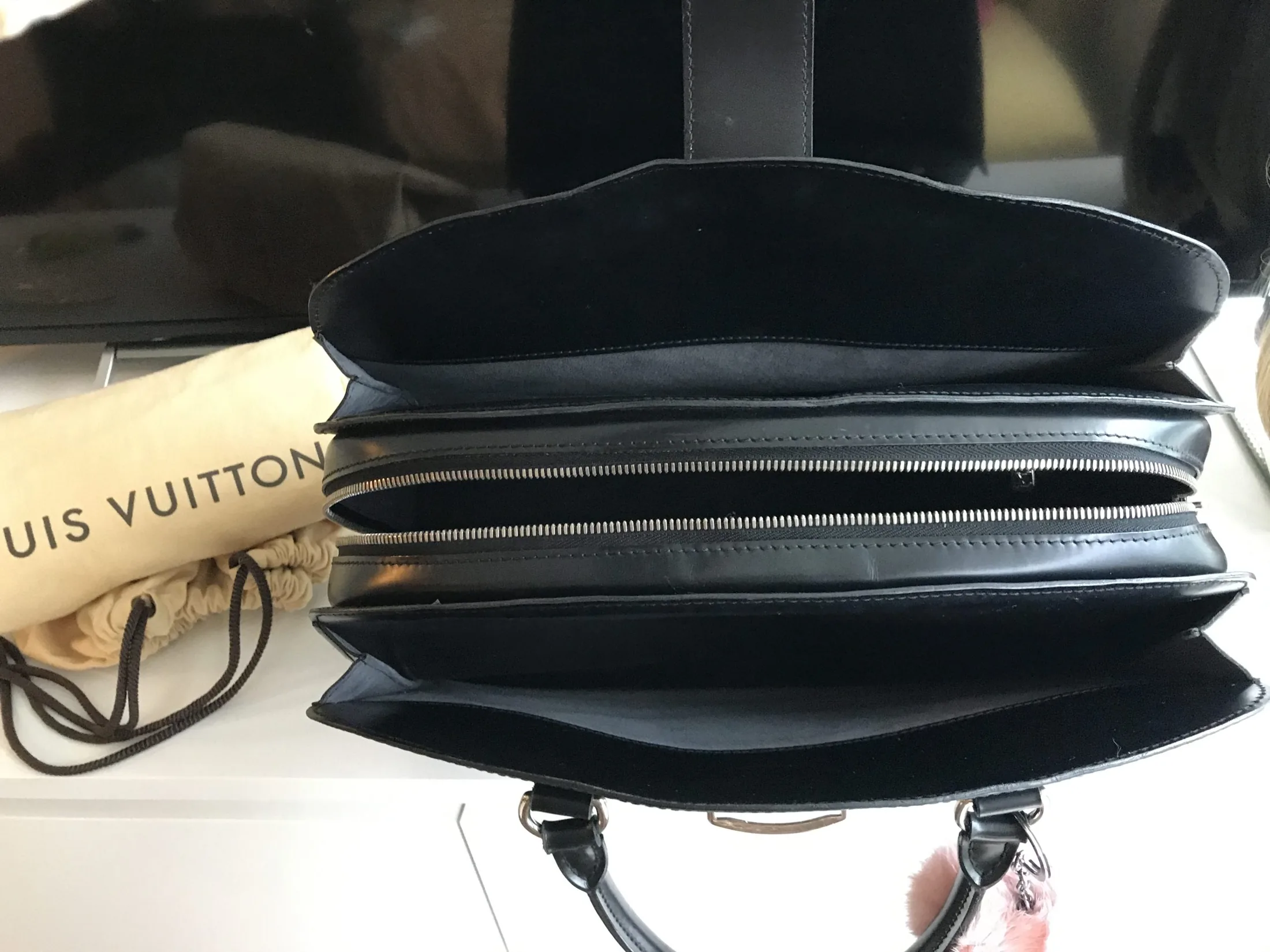 Black Epi Leather Pont-Neuf GM Handbag — image 14