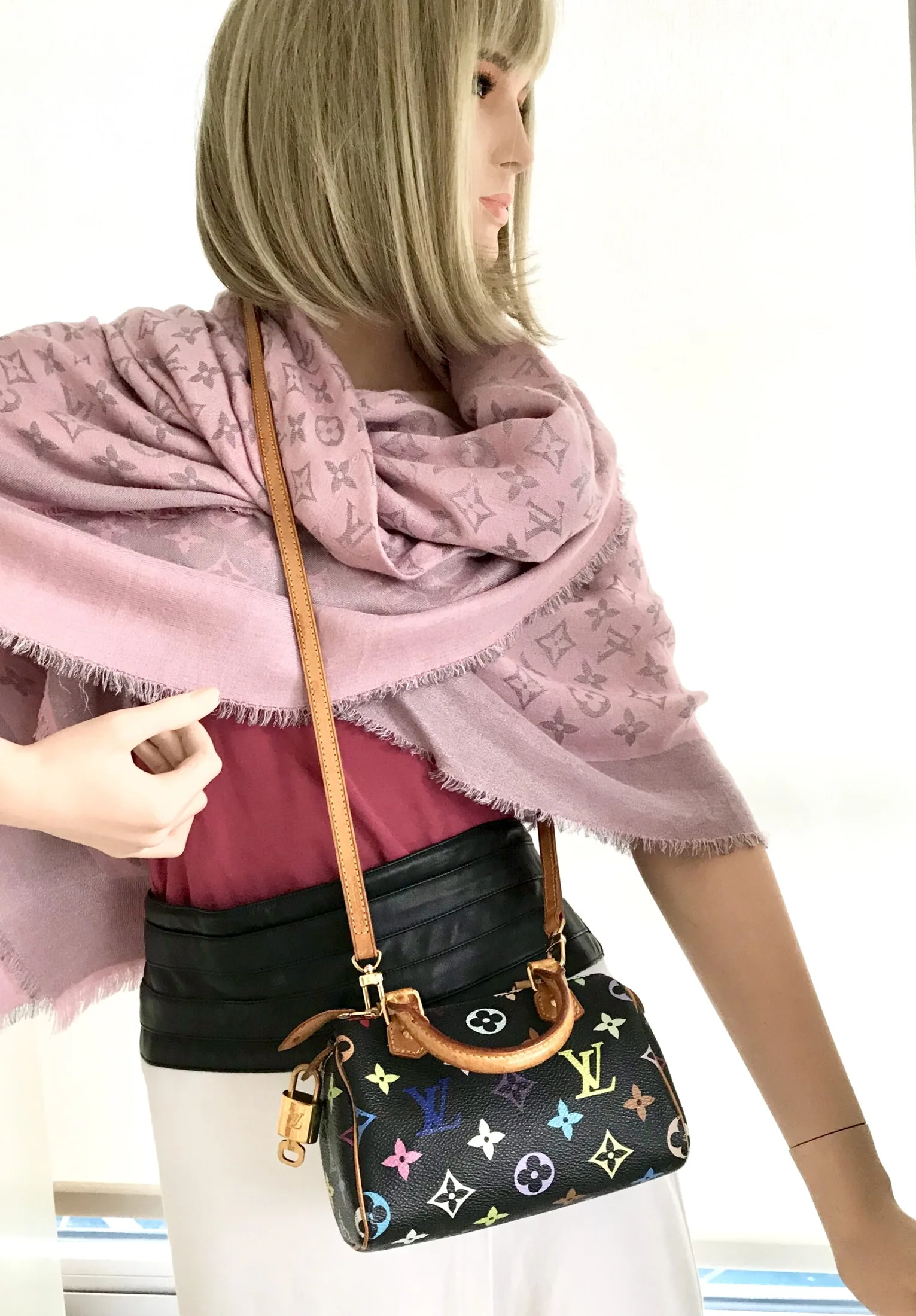 Black Multicolor Mini Speedy Nano Handbag — image 4