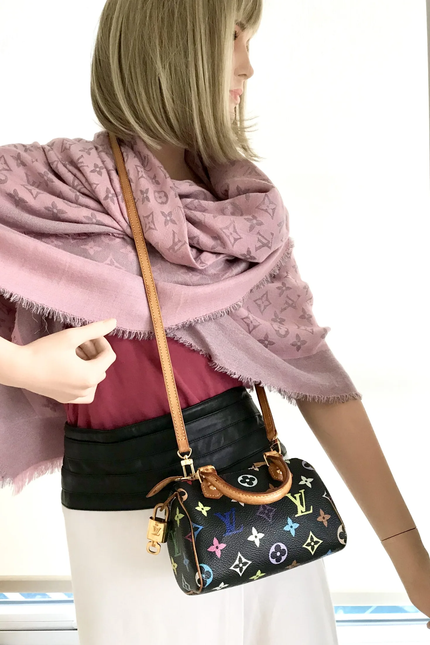 Black Multicolor Mini Speedy Nano Handbag — image 5