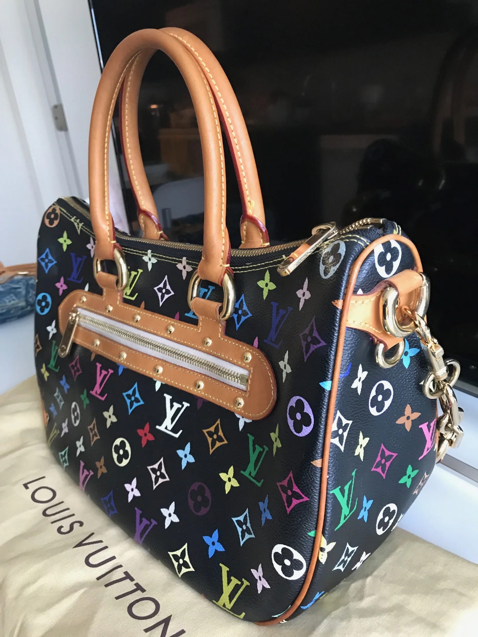 Louis Vuitton Black Multicolor Rita Handbag — image 6