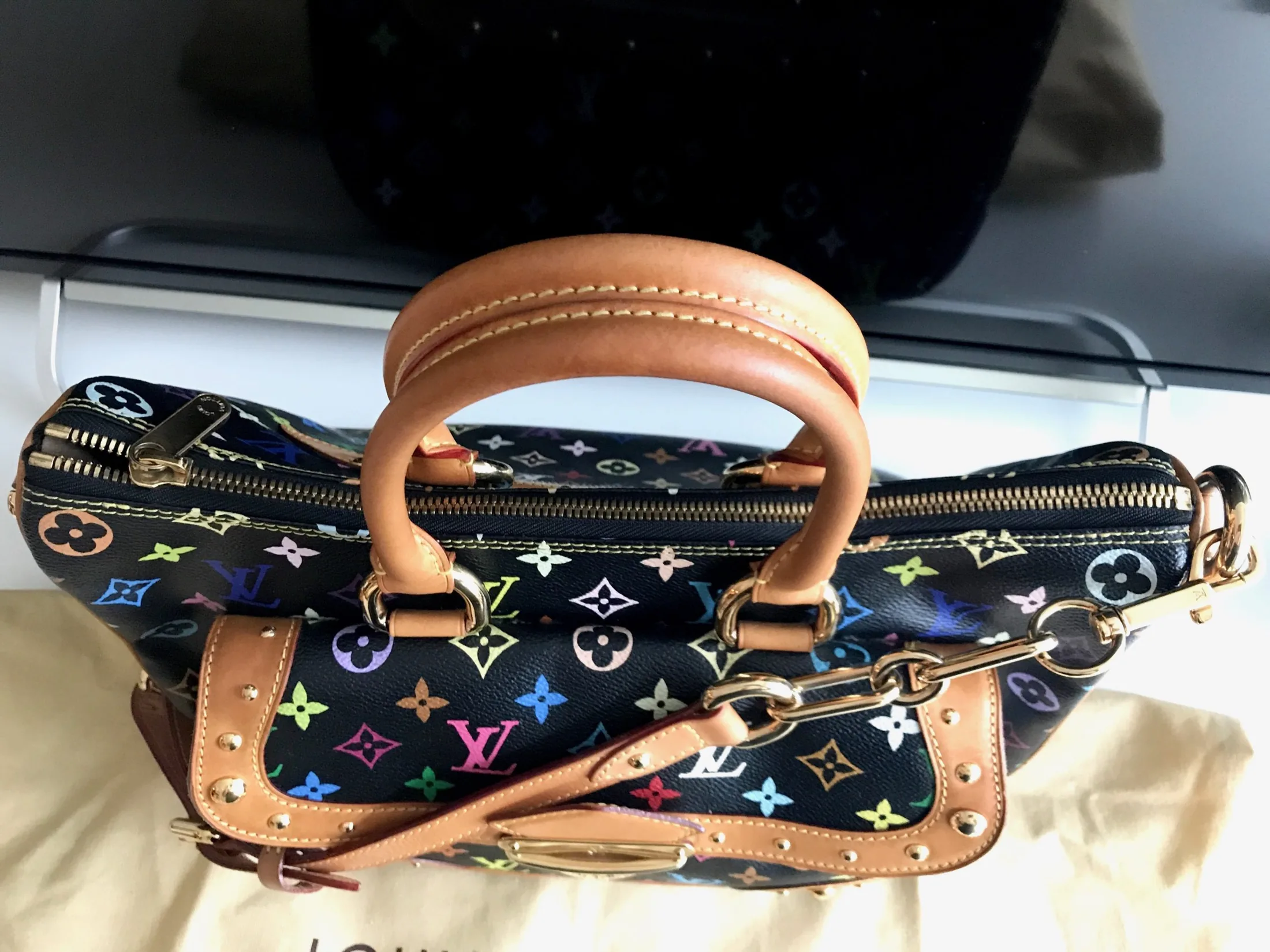 Louis Vuitton Black Multicolor Rita Handbag — image 7