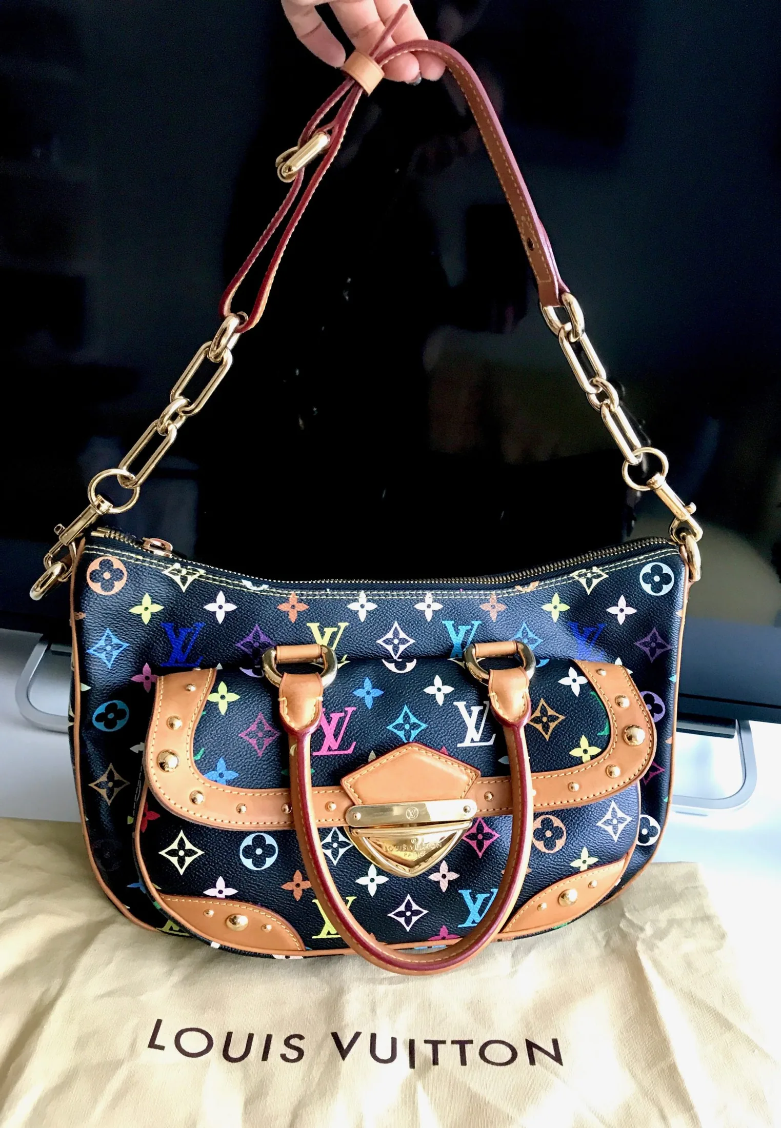 Louis Vuitton Black Multicolor Rita Handbag — image 12