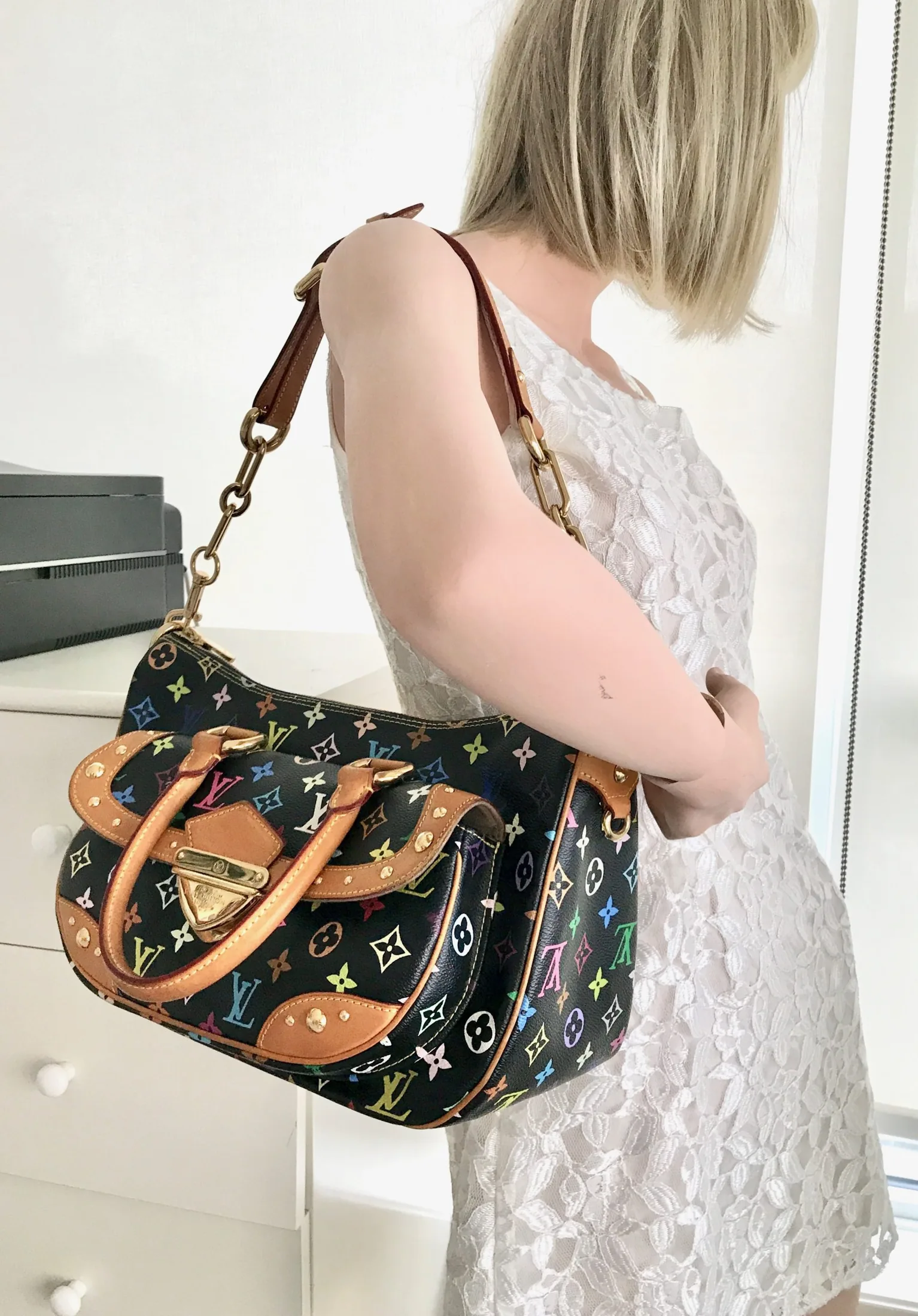 Louis Vuitton Black Multicolor Rita Handbag — image 18