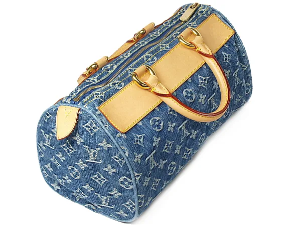 Blue Monogram Denim Neo Speedy Handbag — image 2