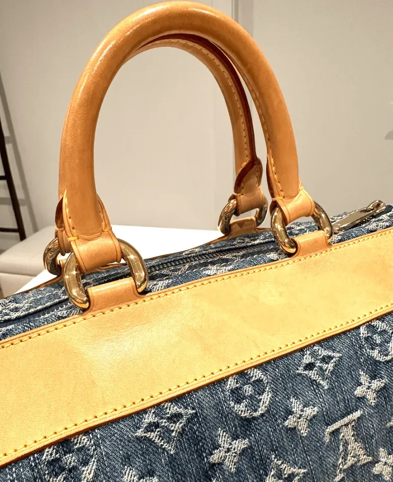 Blue Monogram Denim Neo Speedy Handbag — image 4