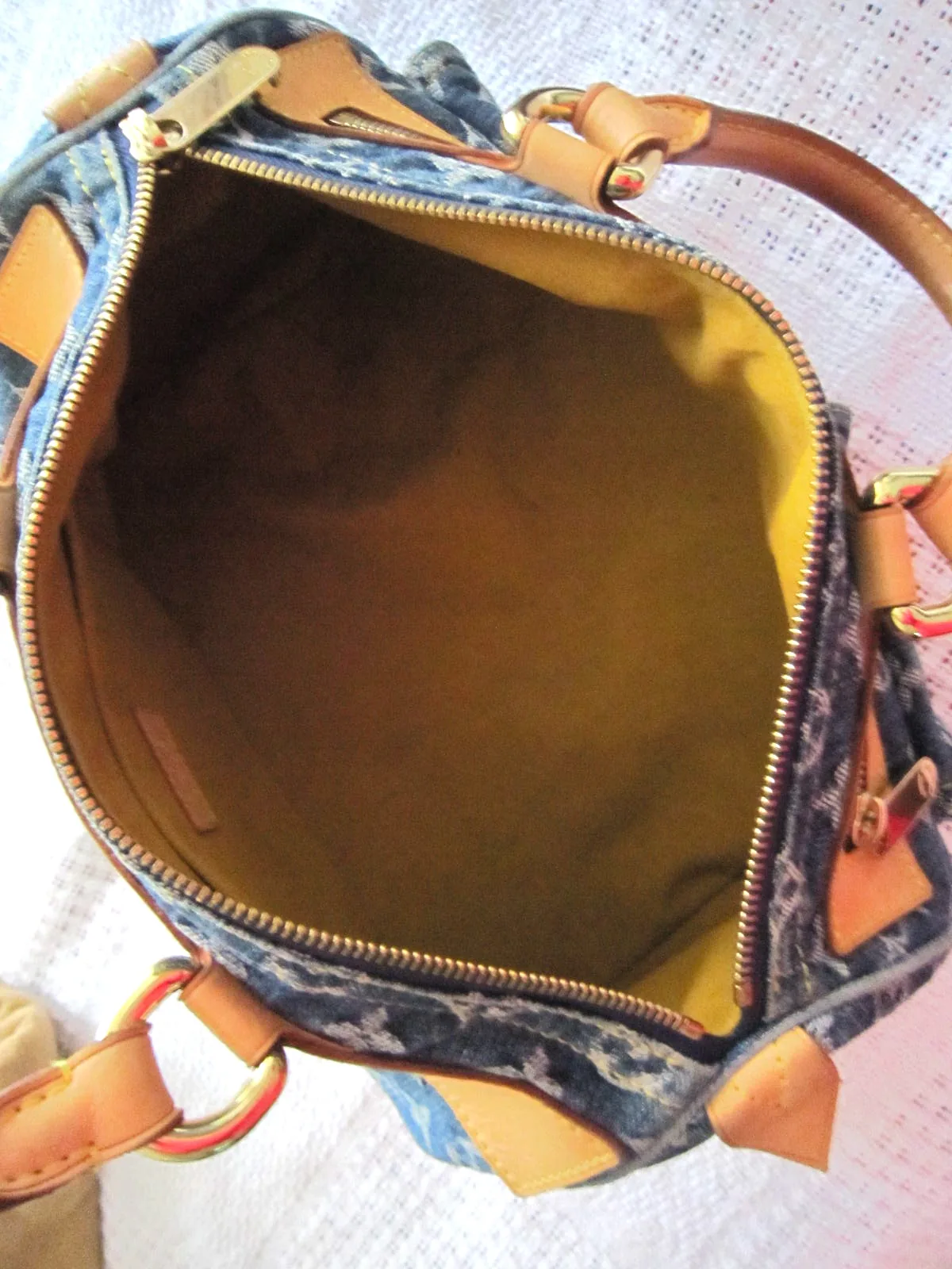 Blue Monogram Denim Neo Speedy Handbag — image 7