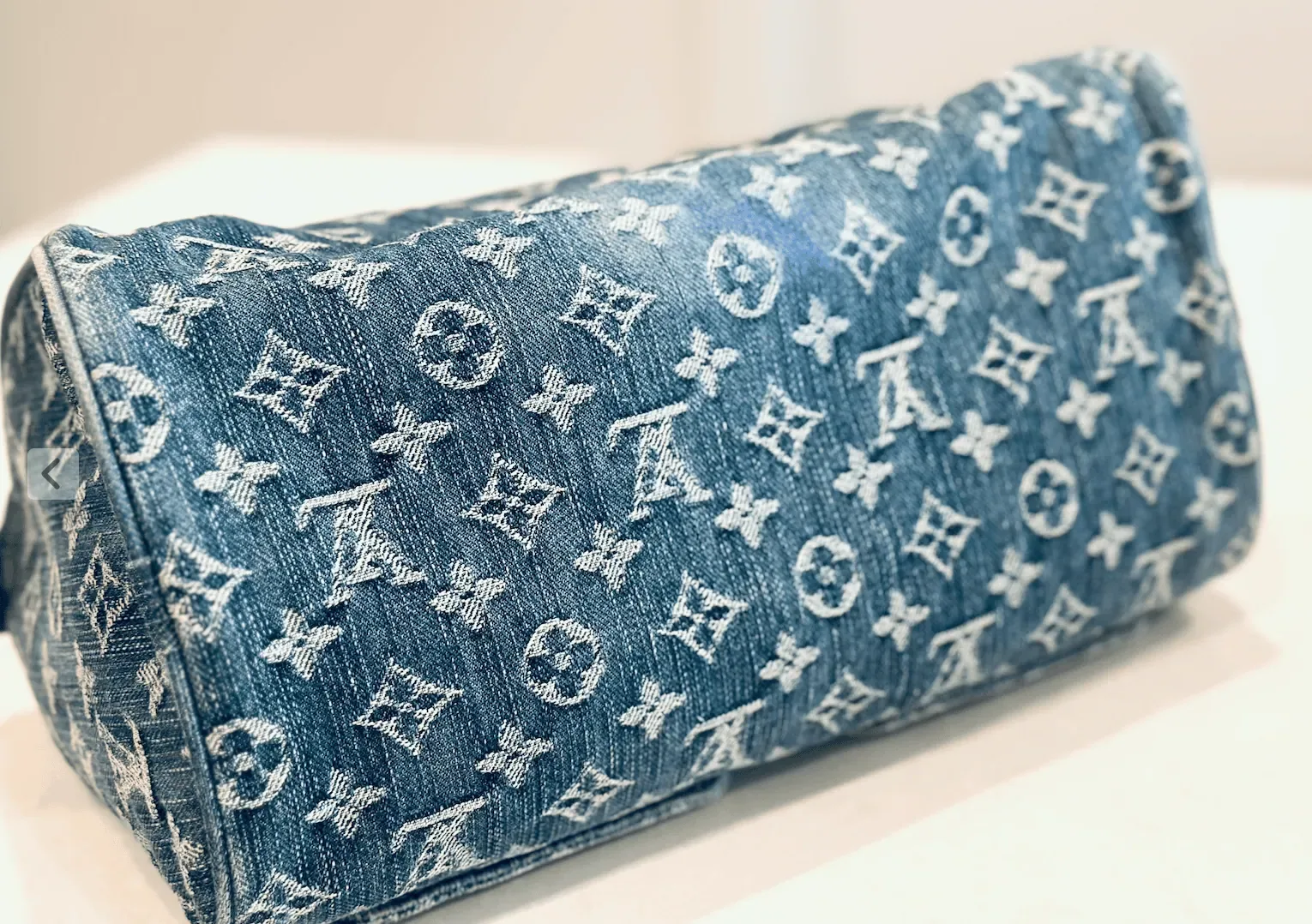 Blue Monogram Denim Neo Speedy Handbag — image 8
