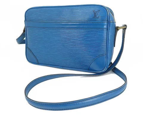 Blue Epi Leather Trocadero Handbag