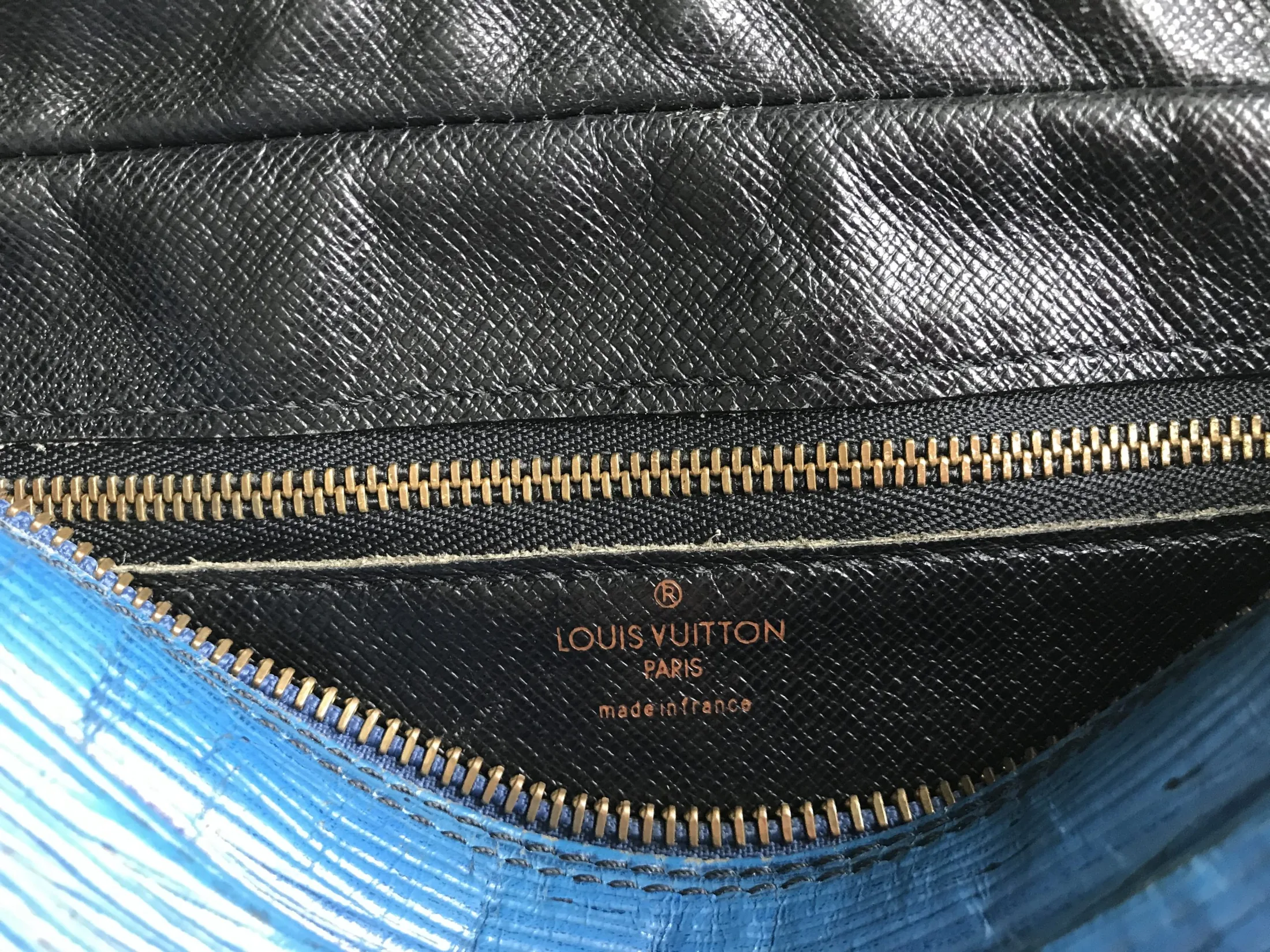 Blue Epi Leather Trocadero Handbag — image 14