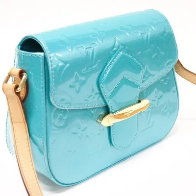 Blue Lagoon Bellflower PM Vernis Monogram Messenger — image 2