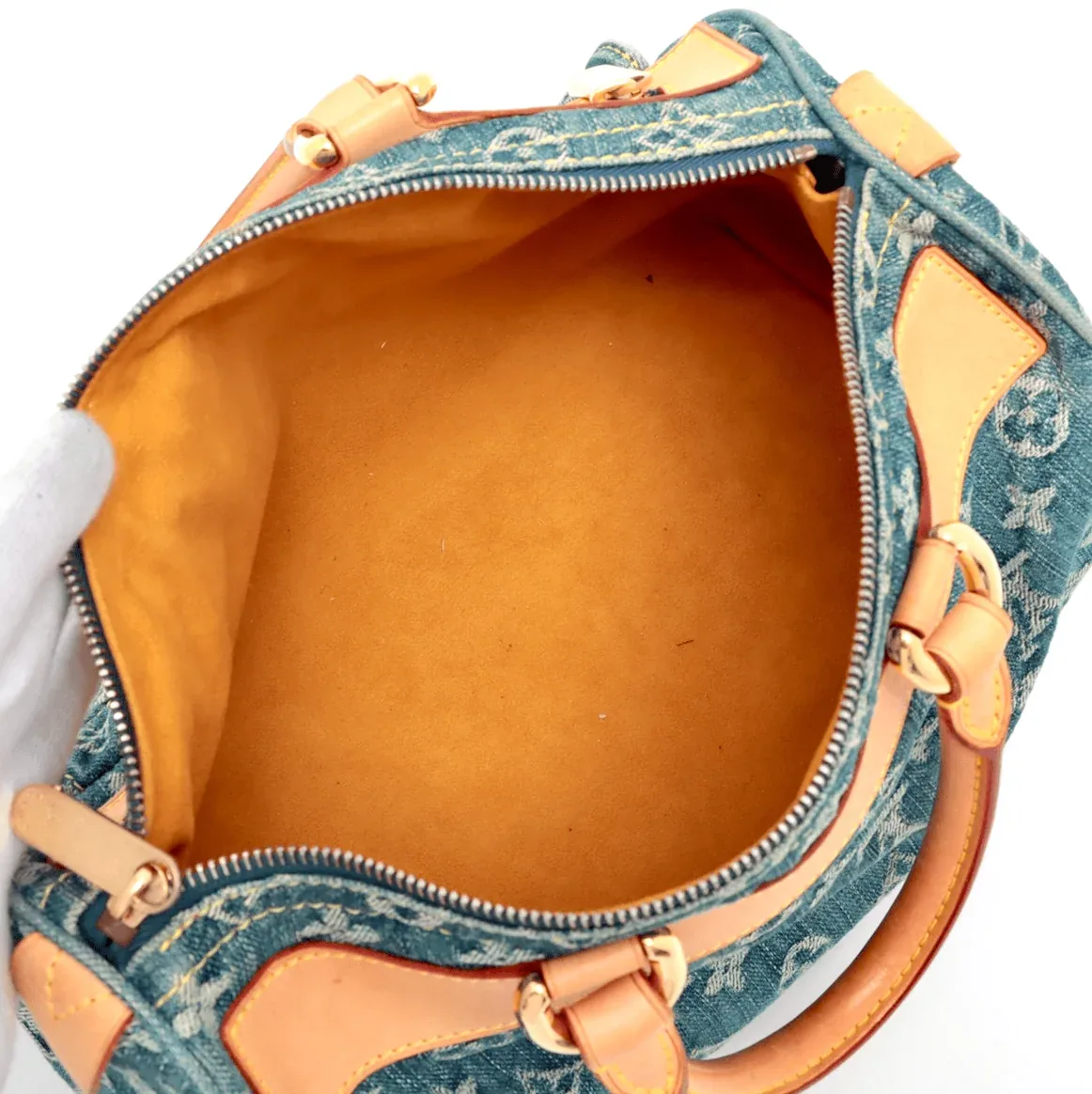 Louis Vuitton Blue Monogram Denim Neo Speedy Handbag — image 7