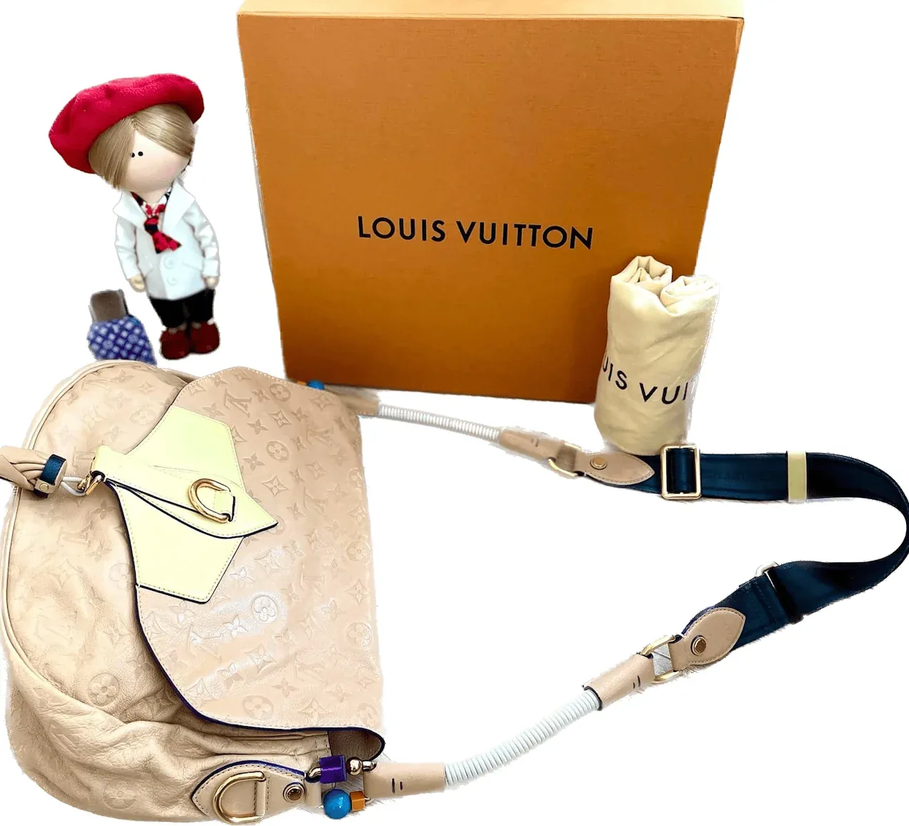 Louis Vuitton Creme/Ballerine Empreinte Monogram Underground Messenger/Cross Body Bag — image 3
