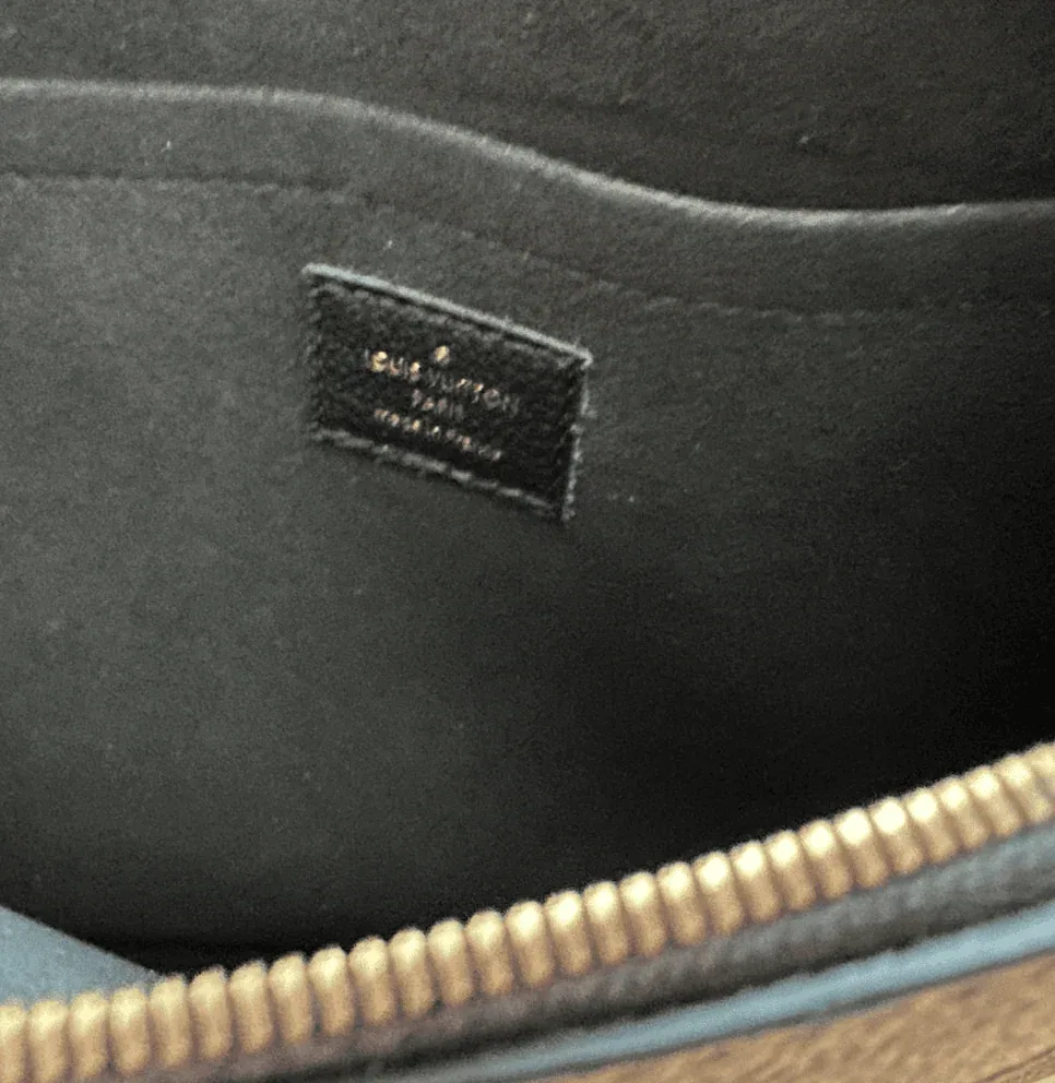 Daily Monogram Black Portfolio Leather Clutch — image 9
