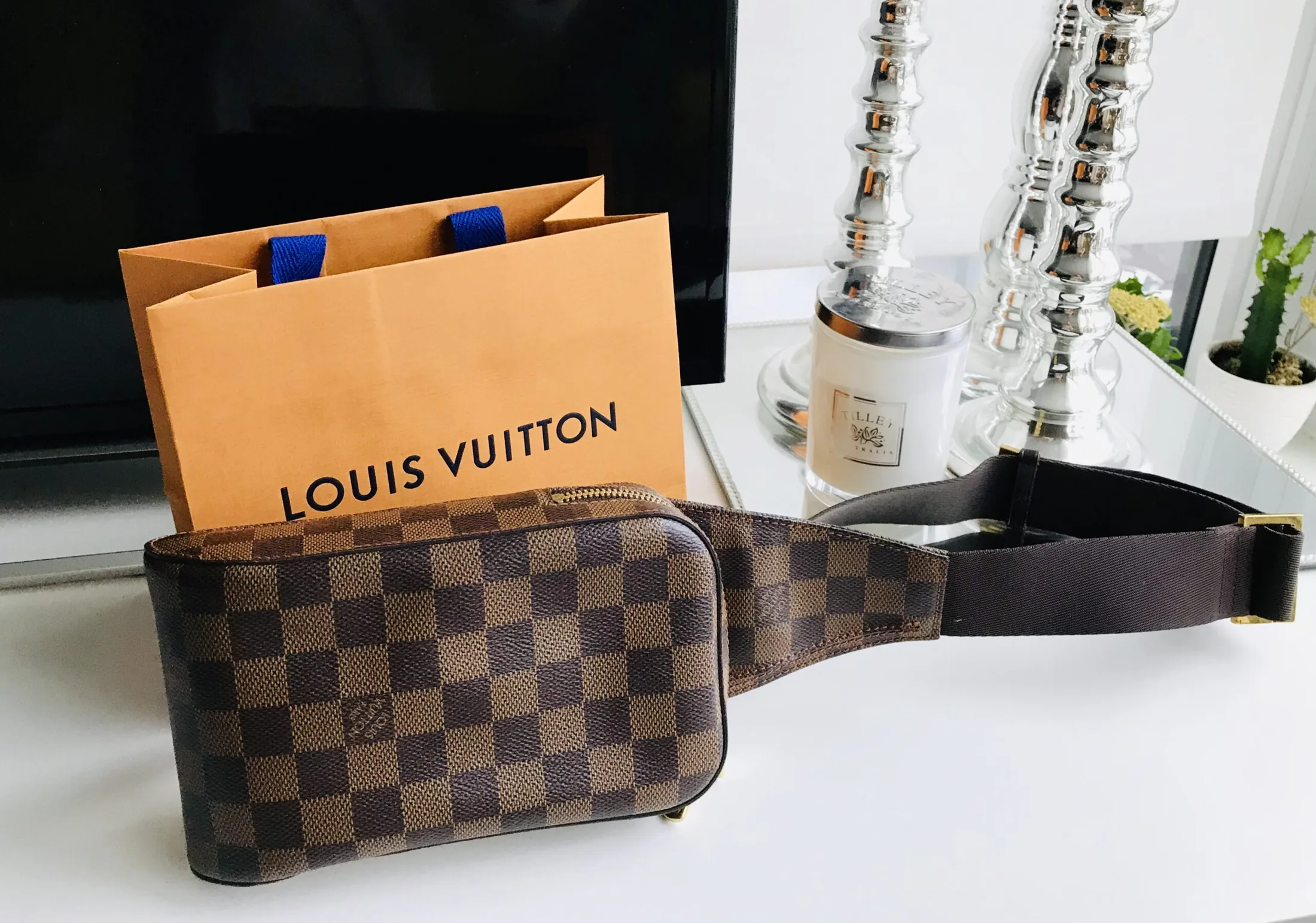 Damier Ebene Geronimos Crossbody Bag